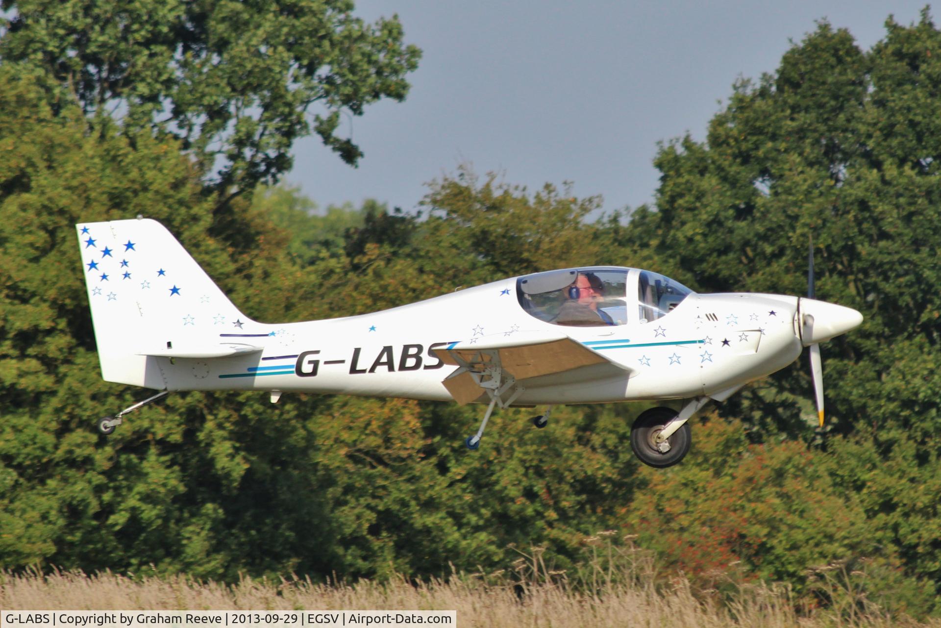 G-LABS, 2002 Europa XS Monowheel C/N PFA 247-12595, About to land.