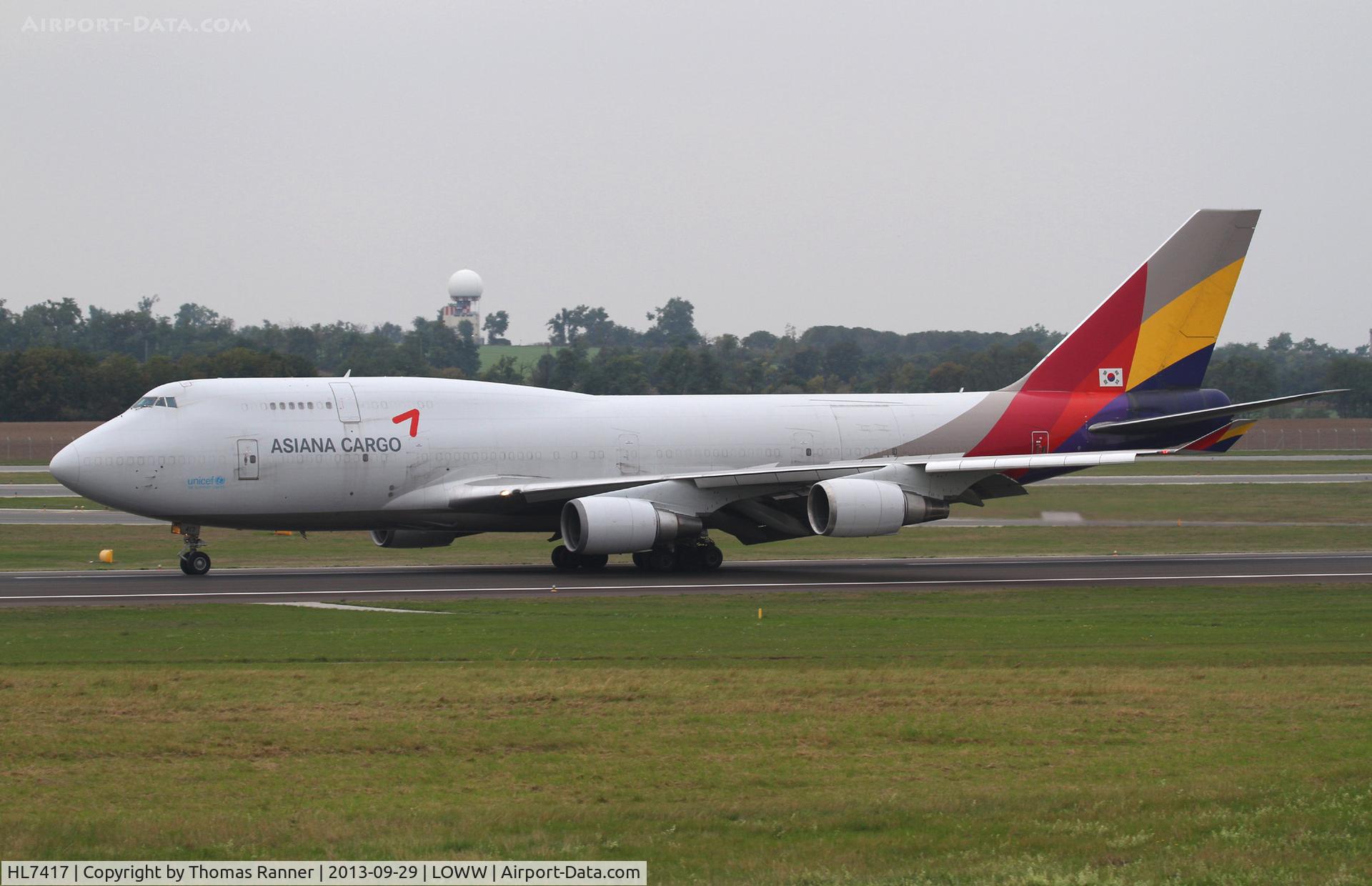 HL7417, 1993 Boeing 747-48EM(BDSF) C/N 25779, Asiana B747