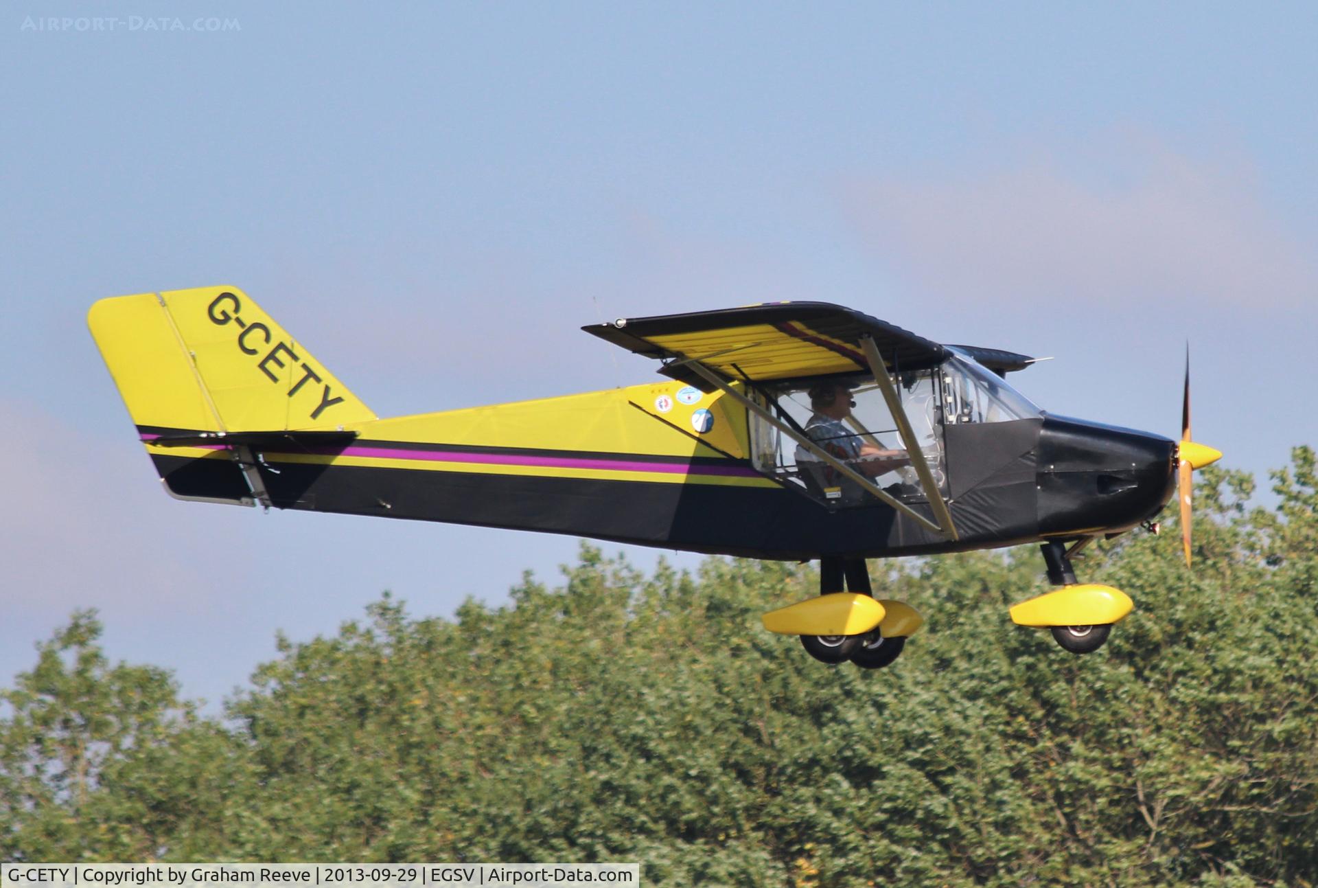 G-CETY, 2010 Rans S-6ES Coyote II C/N PFA 204-14654, About to touch down.