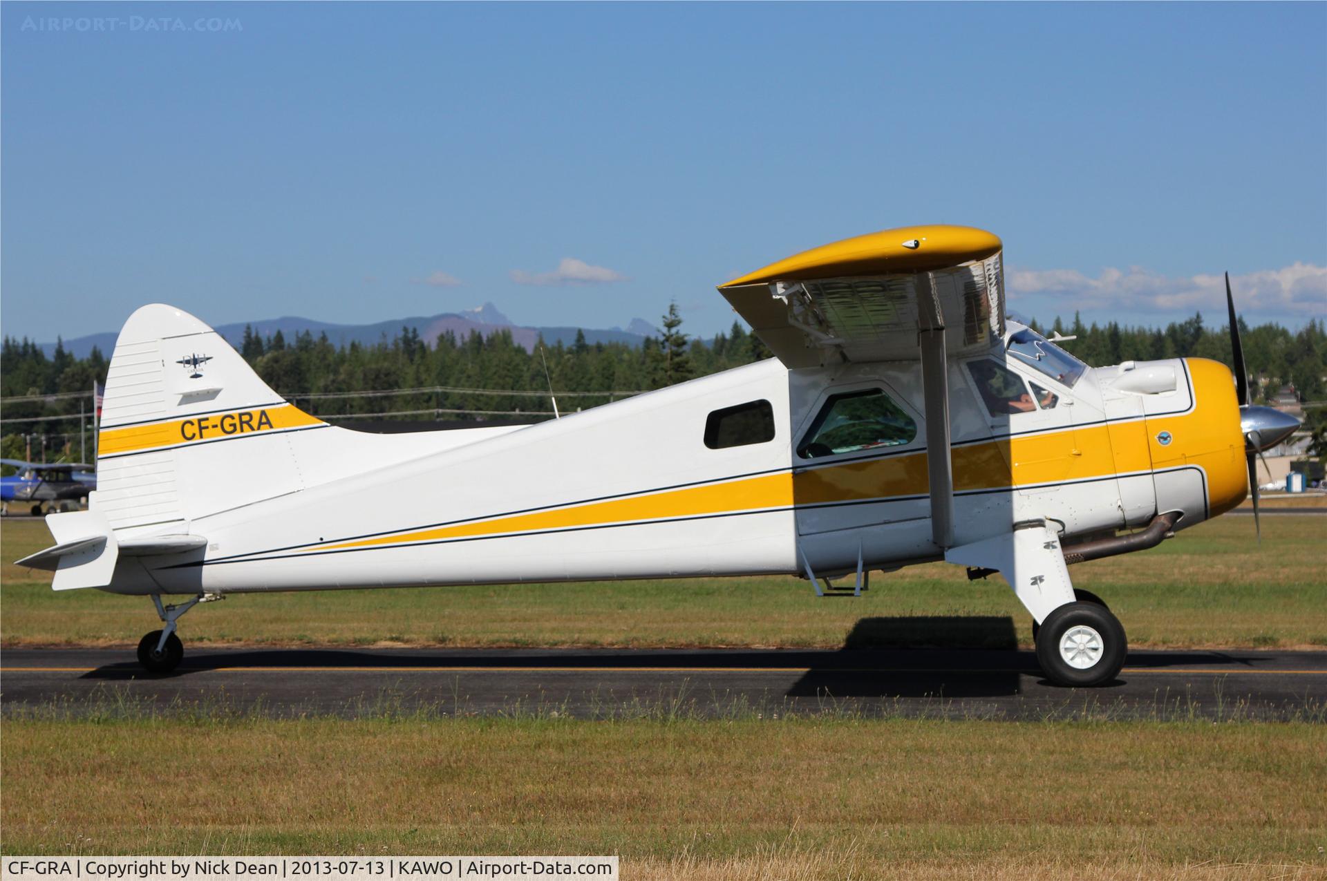 CF-GRA, 1950 De Havilland Canada DHC-2 MK. I C/N 86, KAWO/AWO Fly in 2013