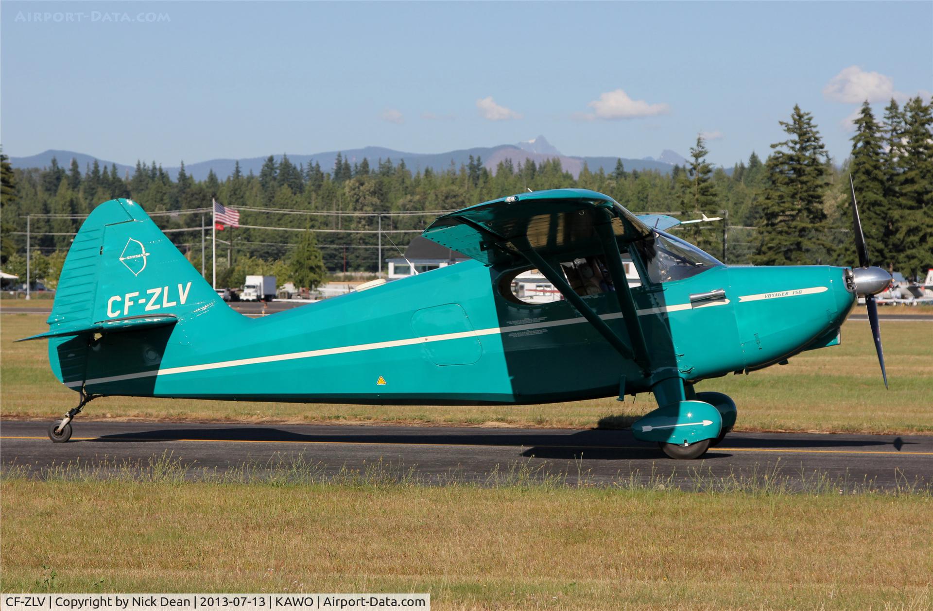 CF-ZLV, 1946 Stinson 108X Voyager C/N 108 805X, KAWO/AWO Fly in 2013
