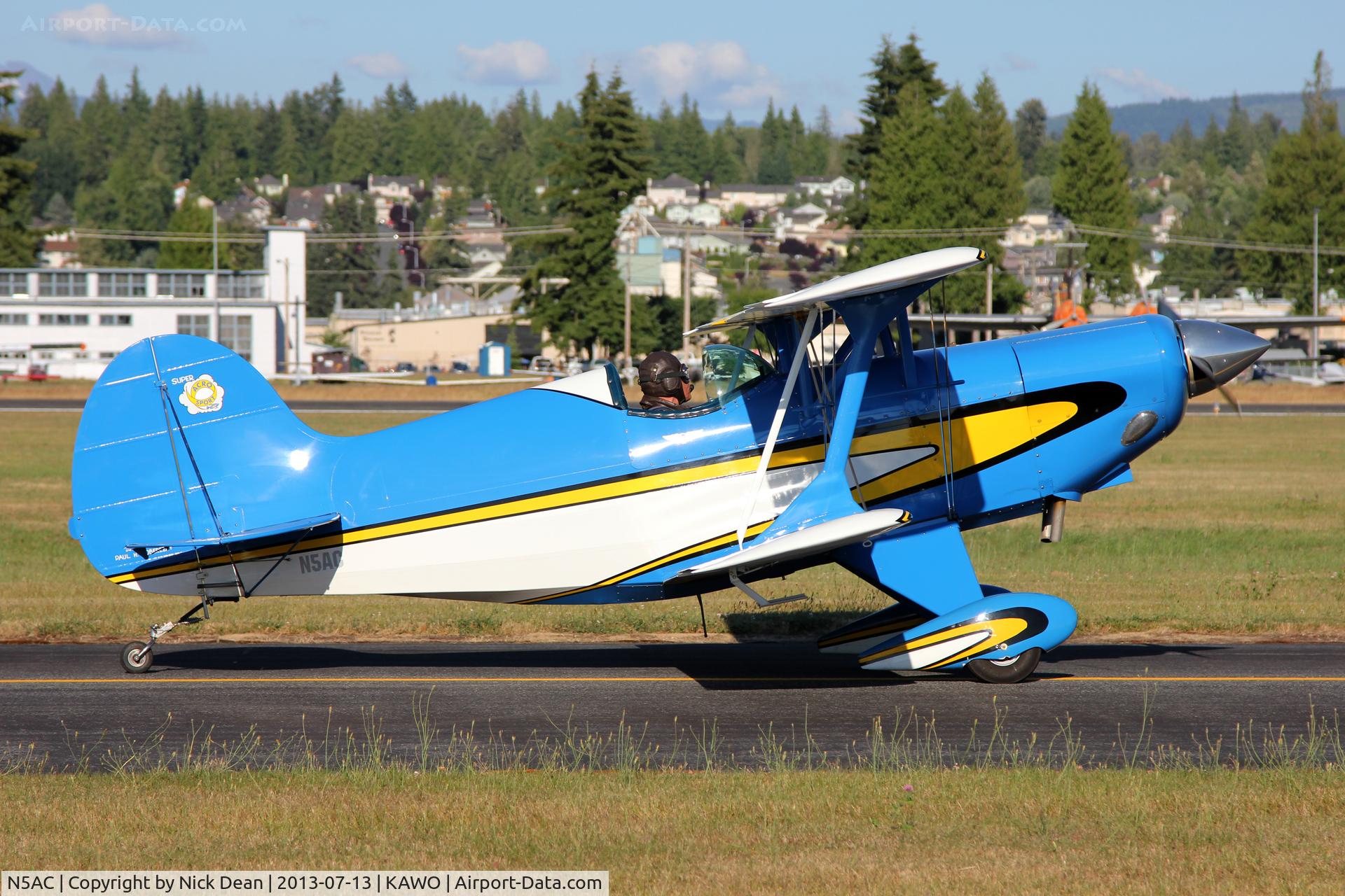 N5AC, 1973 EAA Acrosport P-8 C/N 2, KAWO/AWO