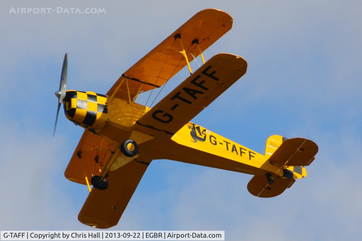 G-TAFF, 1957 CASA 1-131E Jungmann C/N 1129, at Breighton's Heli Fly-in, 2013