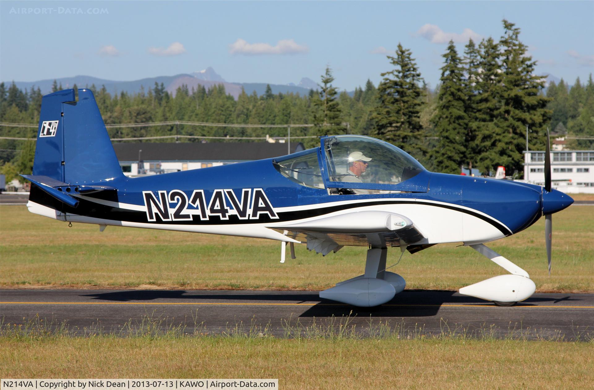 N214VA, 2012 Vans RV-14A C/N 140001, KAWO/AWO