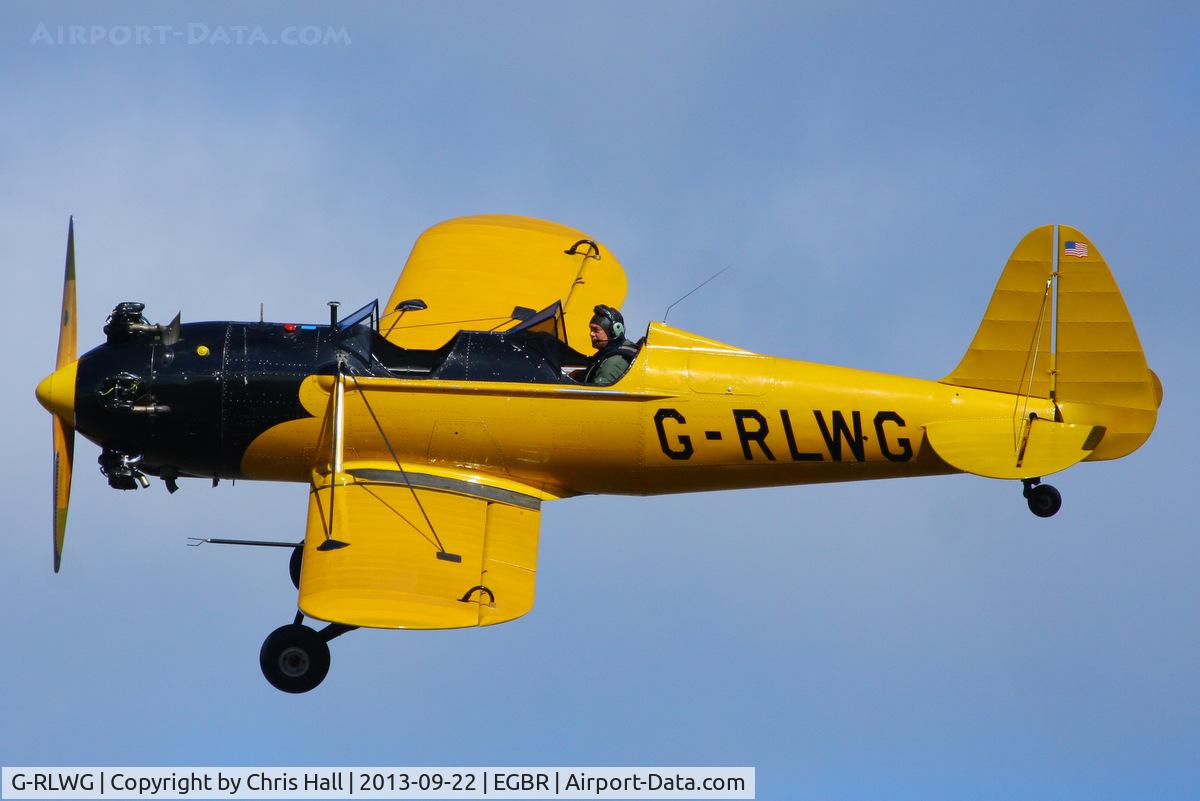 G-RLWG, 1942 Ryan PT-22 Recruit (ST3KR) C/N 1716, at Breighton's Heli Fly-in, 2013