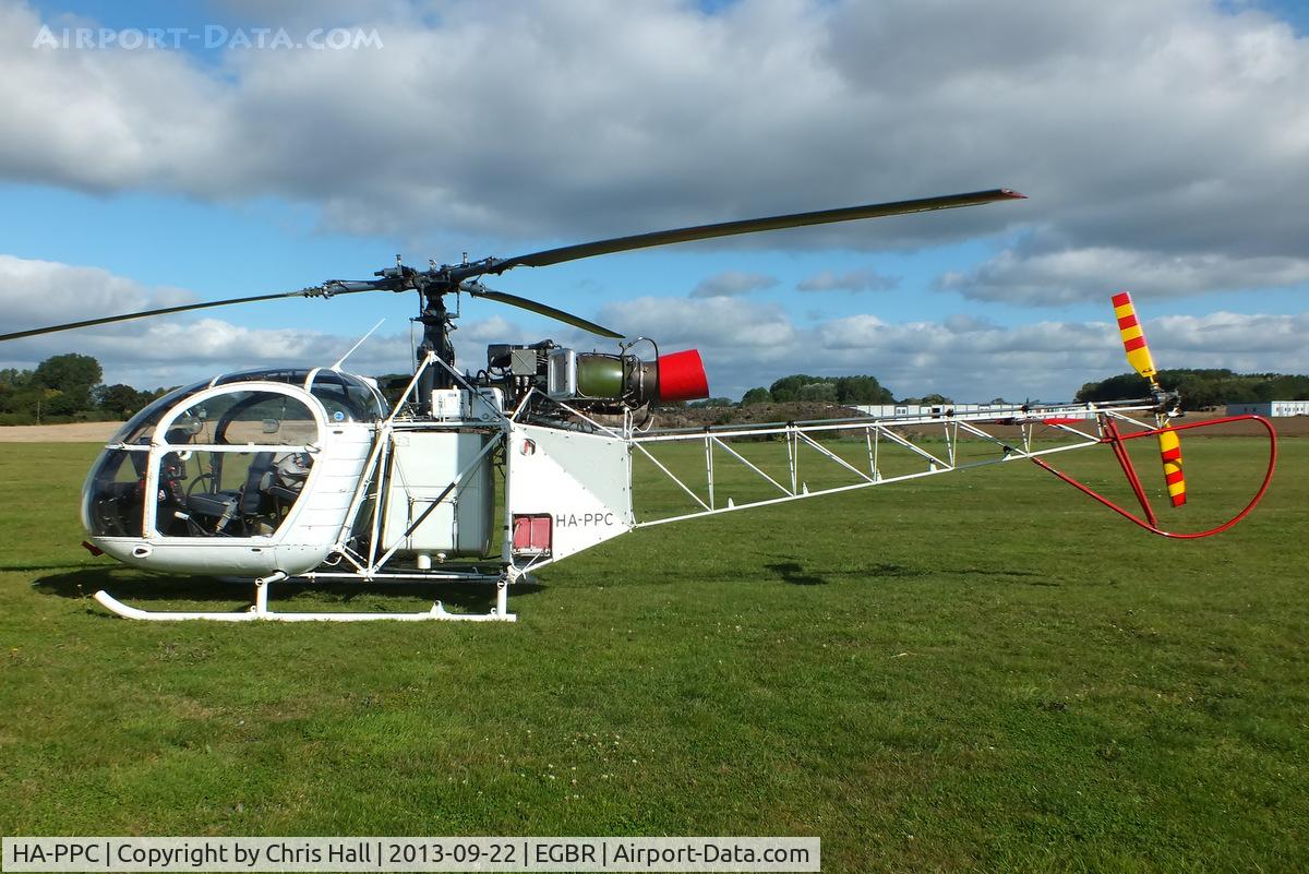 HA-PPC, 1960 Sud SA-313B Alouette II C/N 1500, at Breighton's Heli Fly-in, 2013