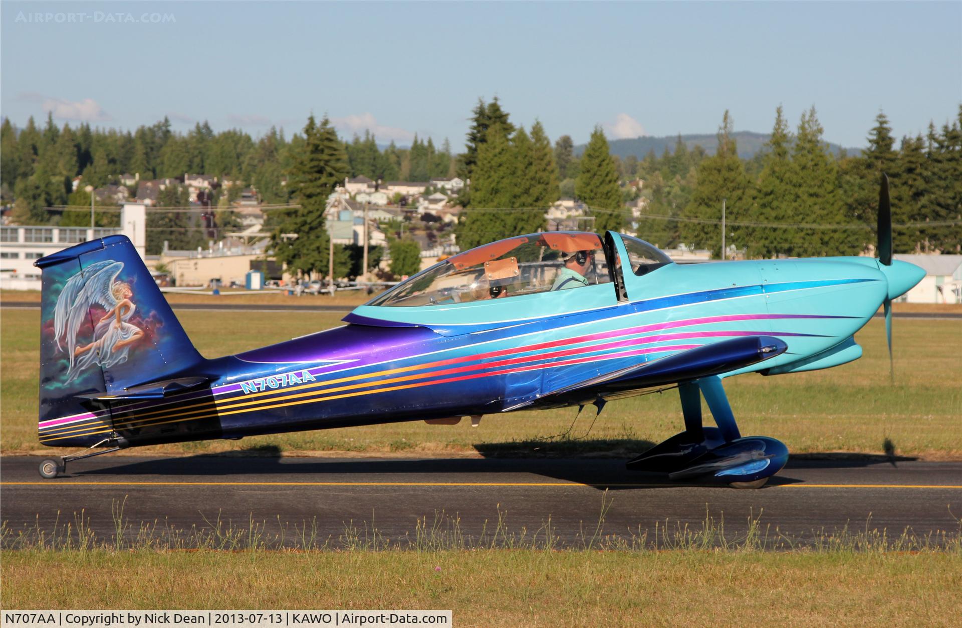 N707AA, 2012 Vans RV-8 C/N 80481, KAWO/AWO