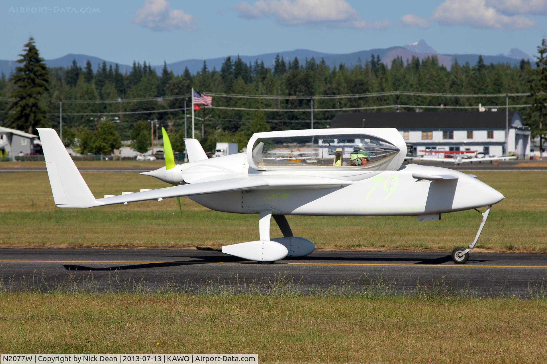 N2077W, 1990 Rutan VariEze C/N 00245, KAWO/AWO