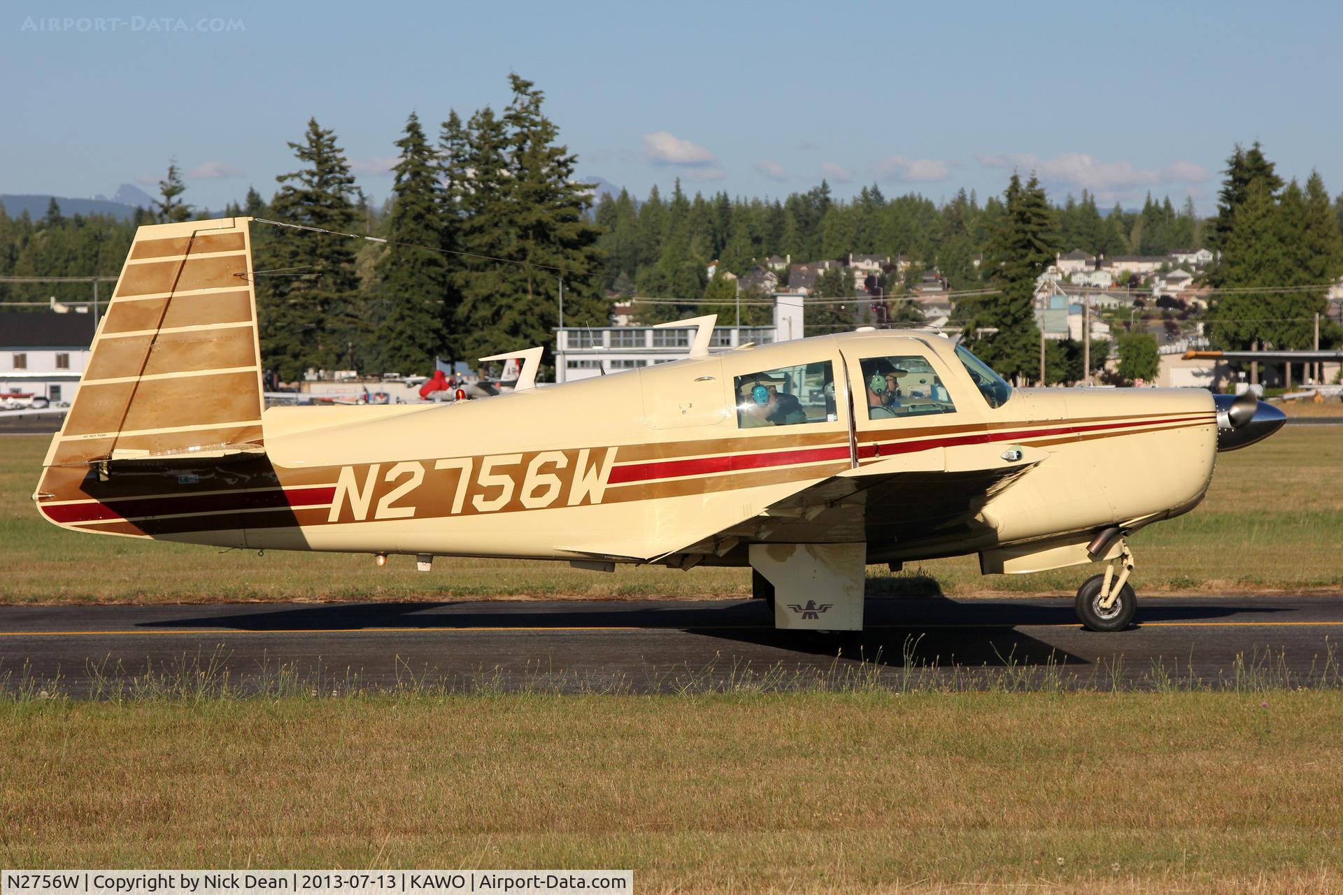 N2756W, 1966 Mooney M20E C/N 1048, KAWO/AWO