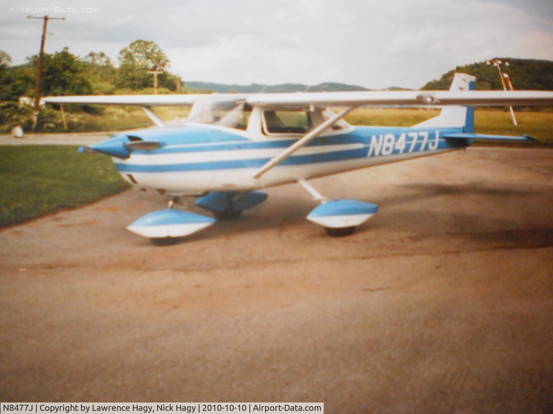 N8477J, 1967 Cessna 150G C/N 15066377, N8477J, sometime in the 1970's when it belonged to my grandfather alongside a similar Cessna aircraft. He's been my inspiration for flying things since my youth. It's shown here at the now abandoned Richlands Municipal Airport, just Northeast of KJFZ.