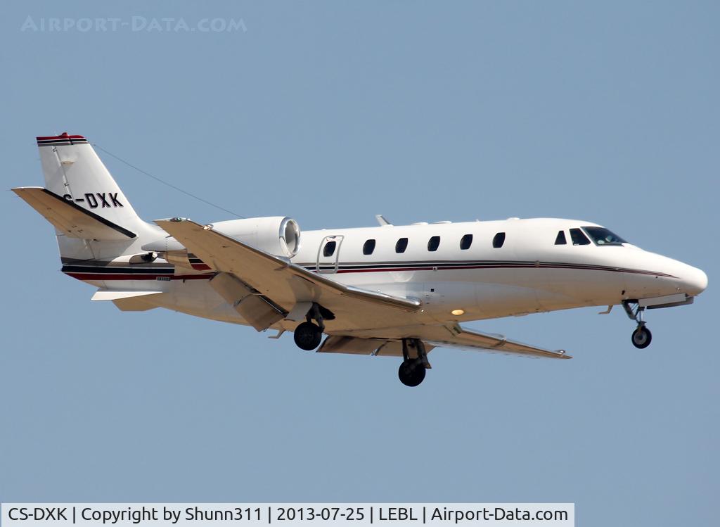 CS-DXK, 2006 Cessna 560XL Citation XLS C/N 560-5633, Landing rwy 25R