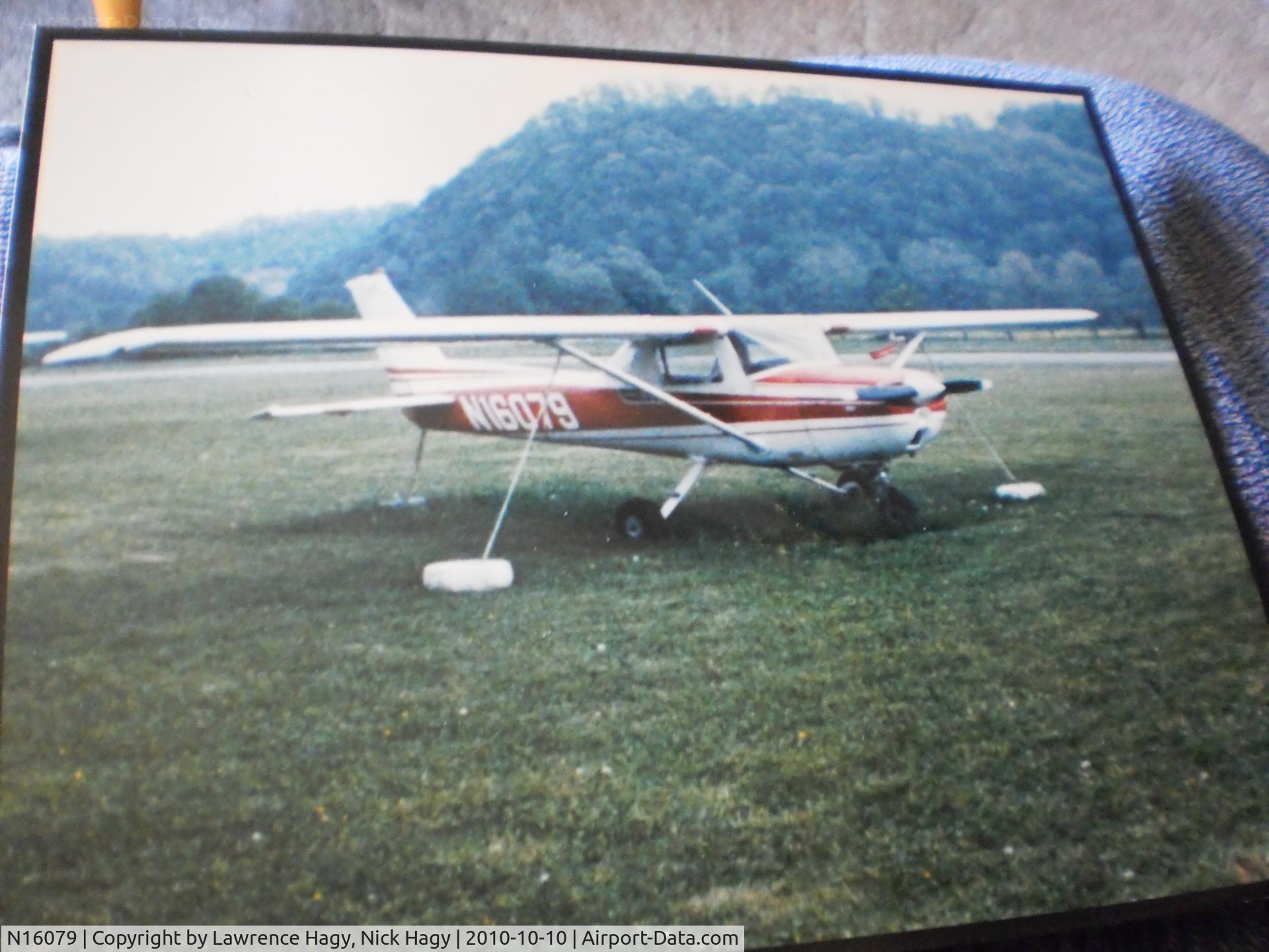 N16079, 1972 Cessna 150L C/N 15073461, N16079, mid-1970's photo by my grandfather when it was in his hands alongside N8477J, a similar Cessna 150 aircraft. It's shown here at the now abandoned Richlands Municipal Airport (Then 7A4), a short distance from Tazewell County Airport (KJFZ).