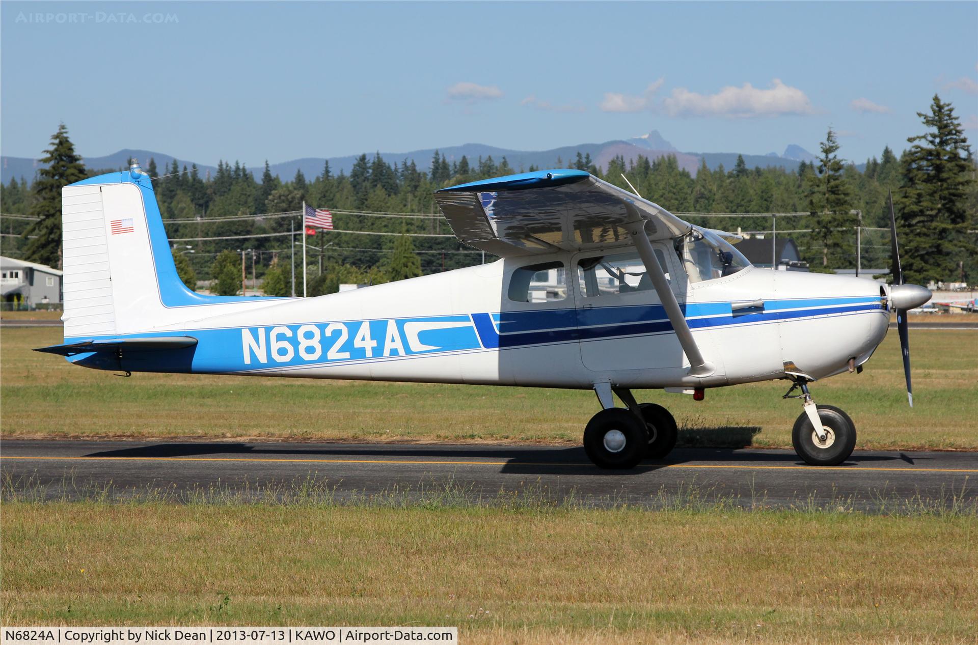 N6824A, 1956 Cessna 172 C/N 28924, KAWO/AWO
