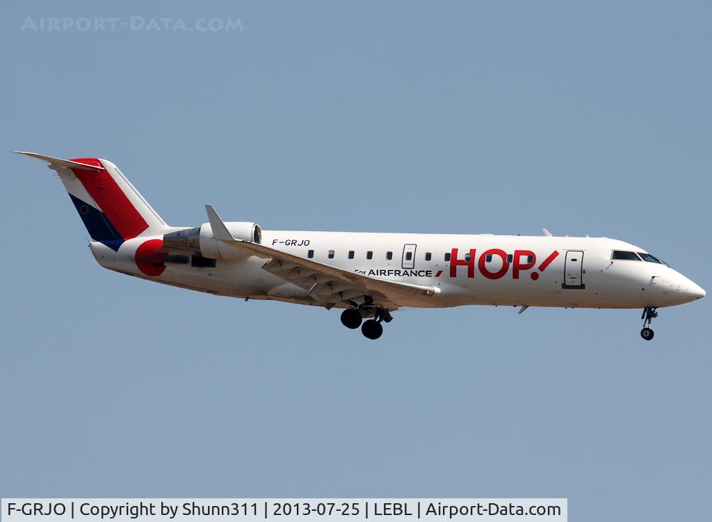 F-GRJO, 1999 Canadair CRJ-100ER (CL-600-2B19) C/N 7296, Landing rwy 25R