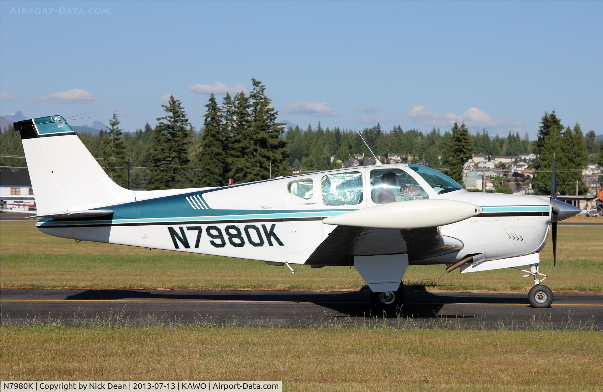 N7980K, 1964 Beech 35-B33 Debonair C/N CD-777, KAWO/AWO