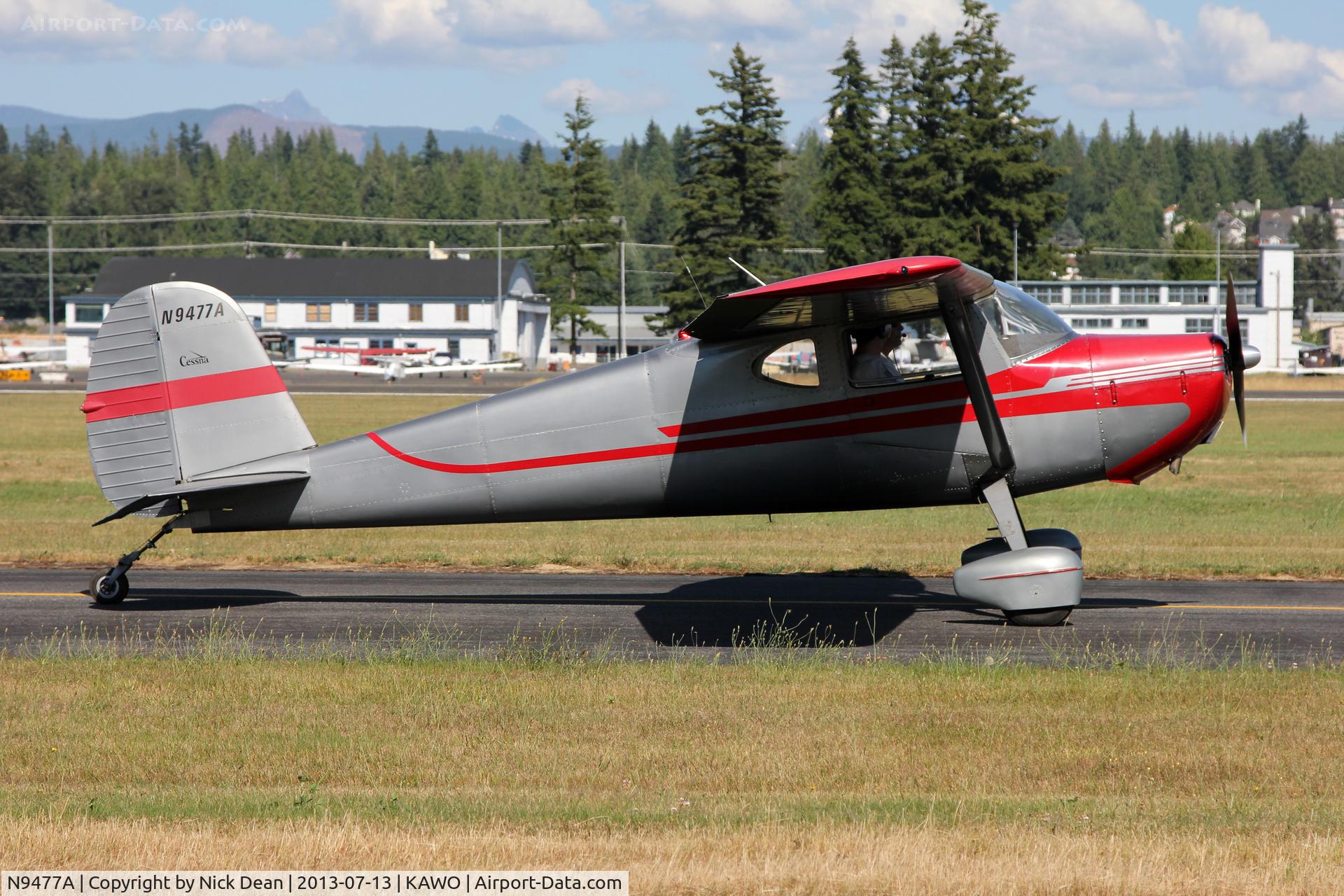 N9477A, 1949 Cessna 140A C/N 15298, KAWO/AWO
