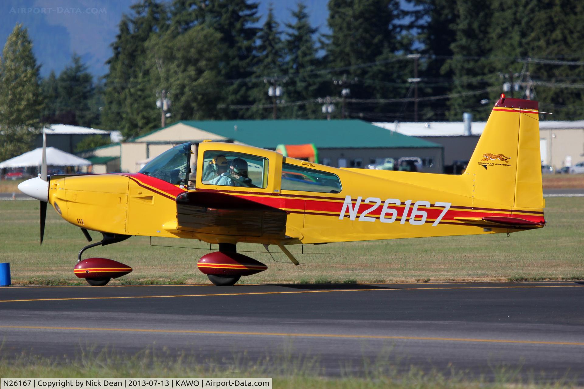 N26167, 1977 Grumman American AA-5A Cheetah C/N AA5A0461, KAWO/AWO