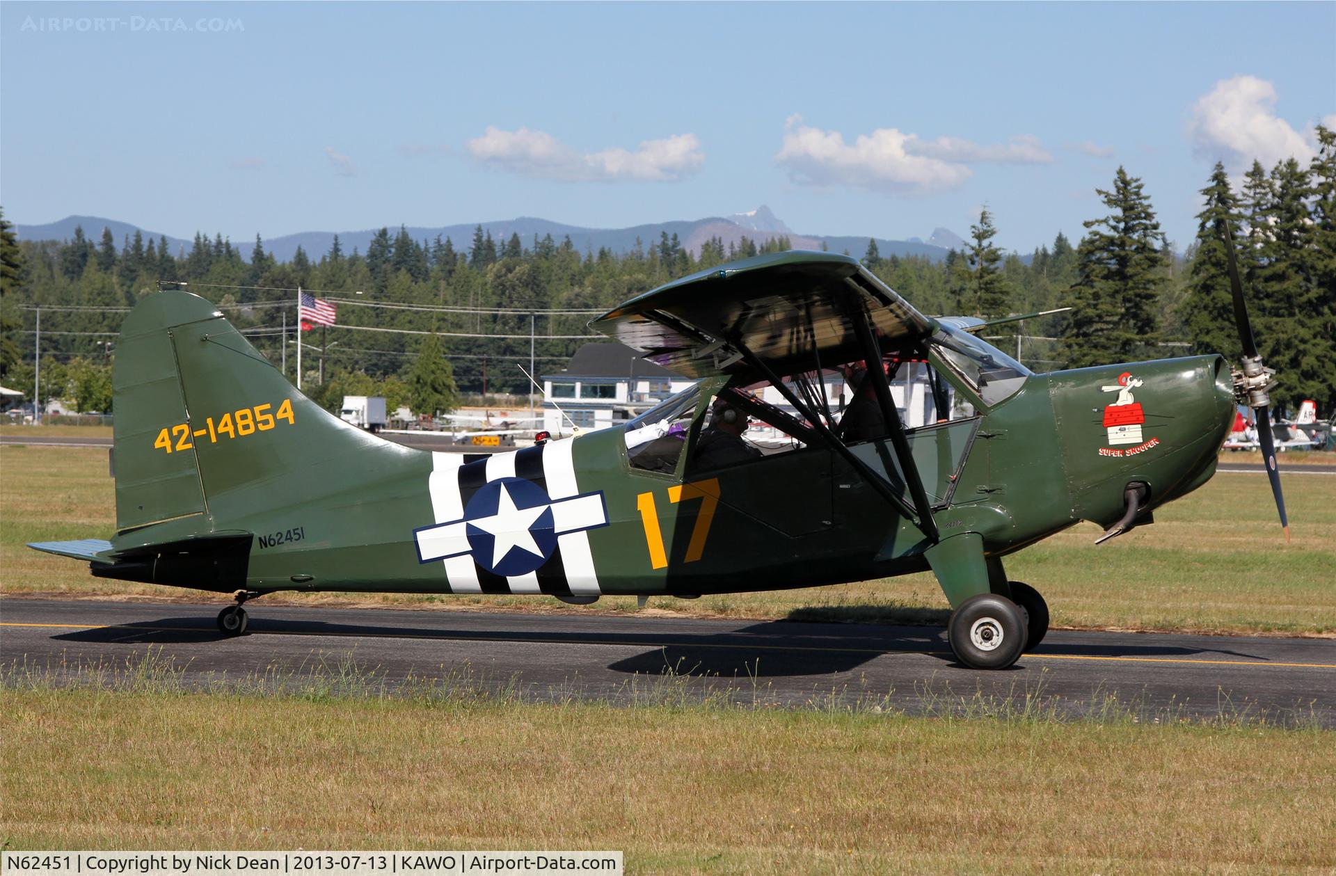 N62451, 1942 Stinson L-5 Sentinel C/N 42-14854, KAWO/AWO