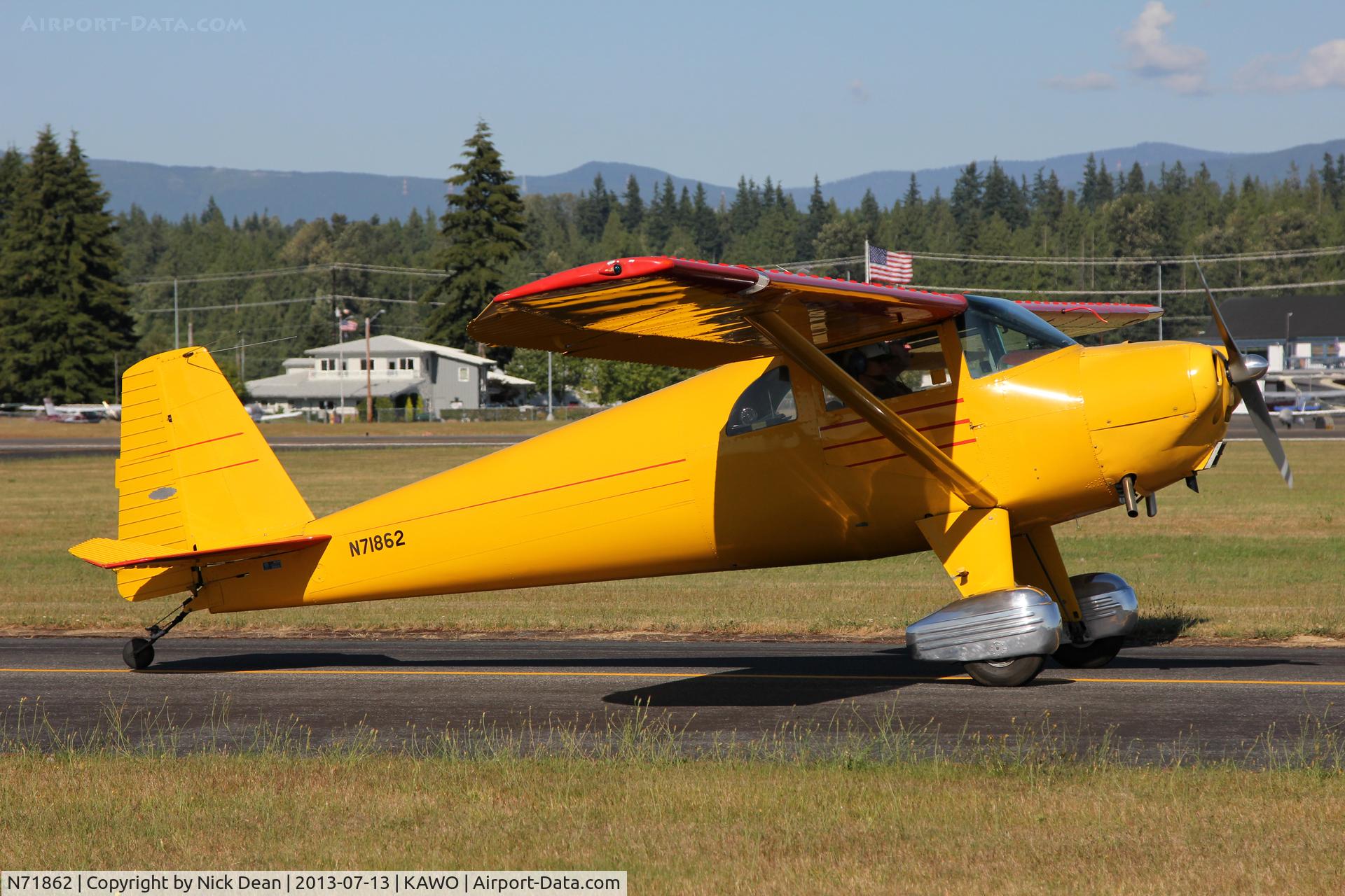 N71862, 1946 Luscombe 8A C/N 3289, KAWO/AWO