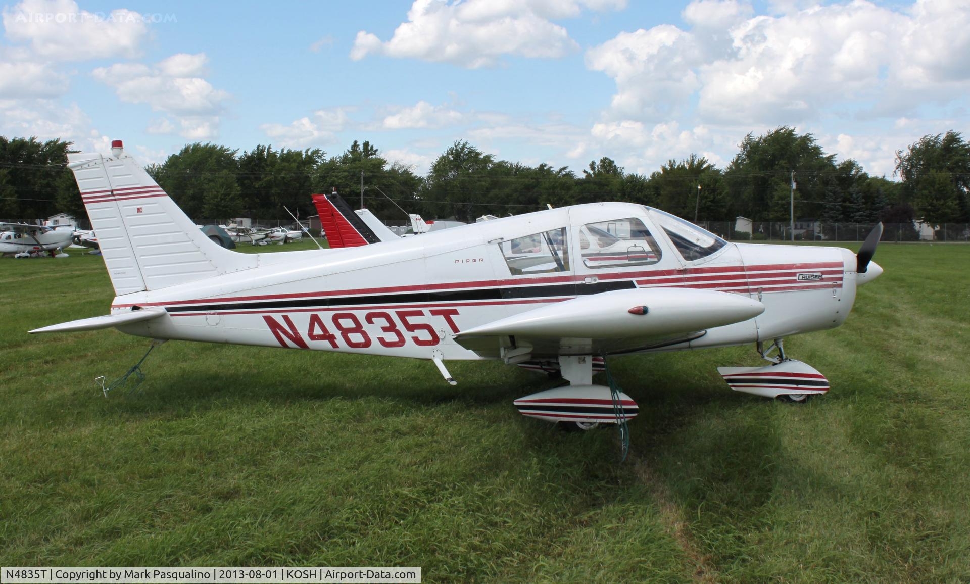 N4835T, 1972 Piper PA-28-140 Cherokee Cruiser C/N 28-7225218, Piper PA-28-140