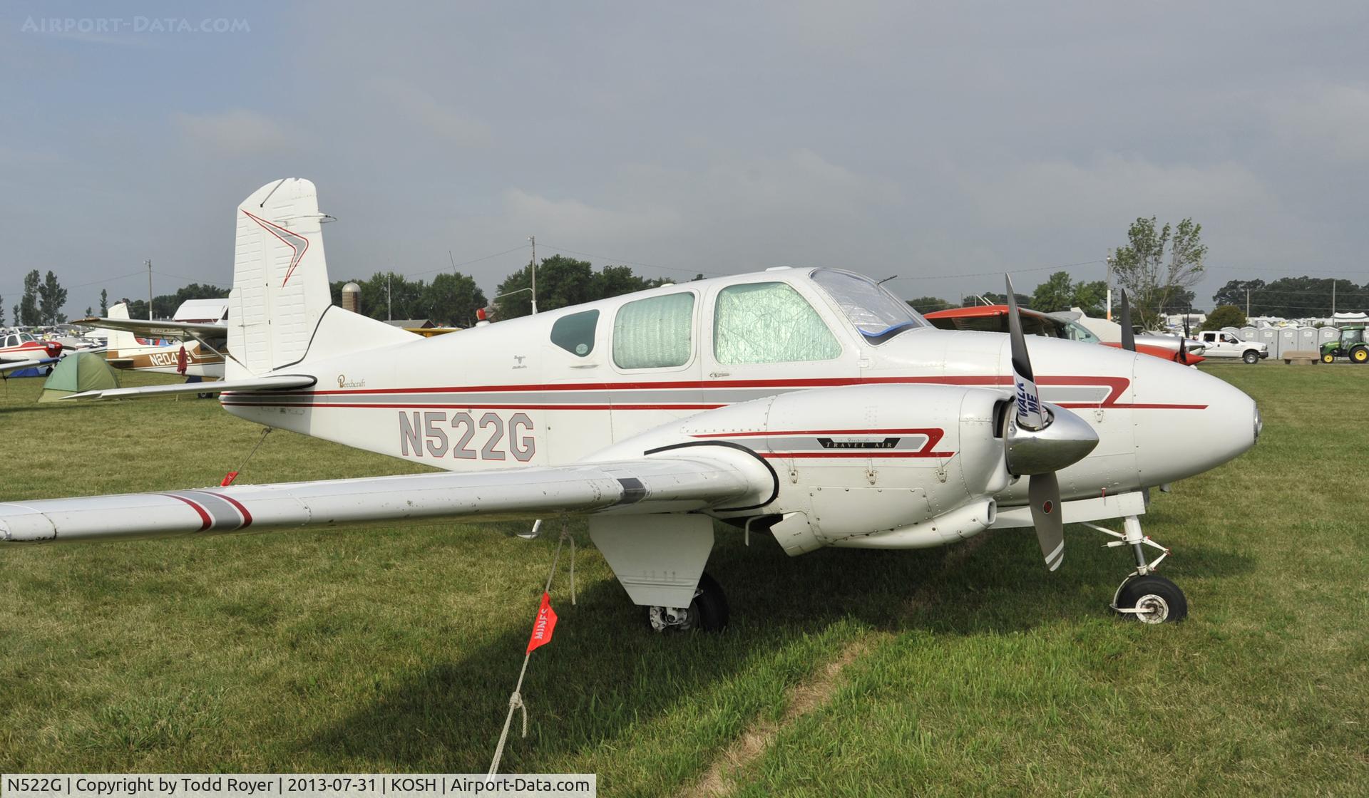N522G, 1958 Beech 95 C/N TD-80, Airvneture 2013