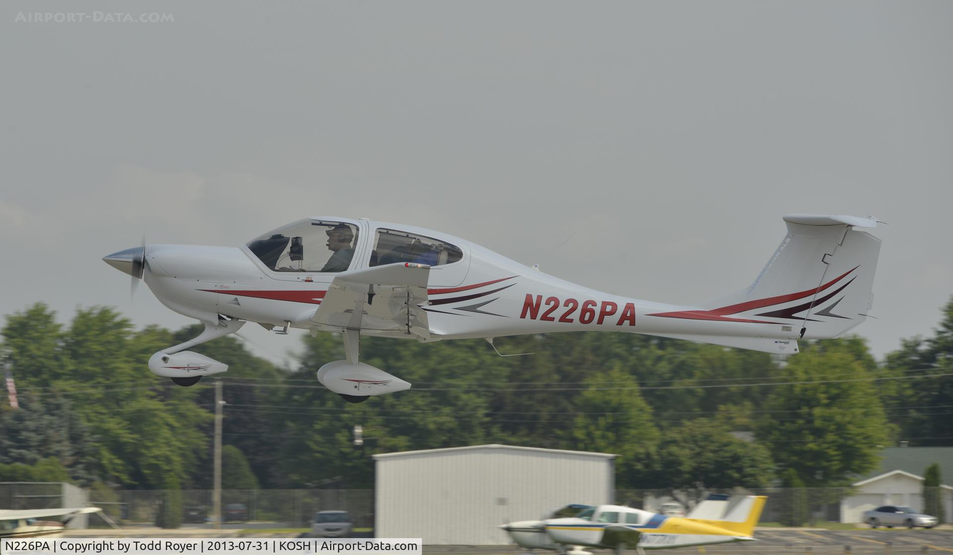 N226PA, Diamond DA-40 Diamond Star C/N 40.1087, Airventure 2013