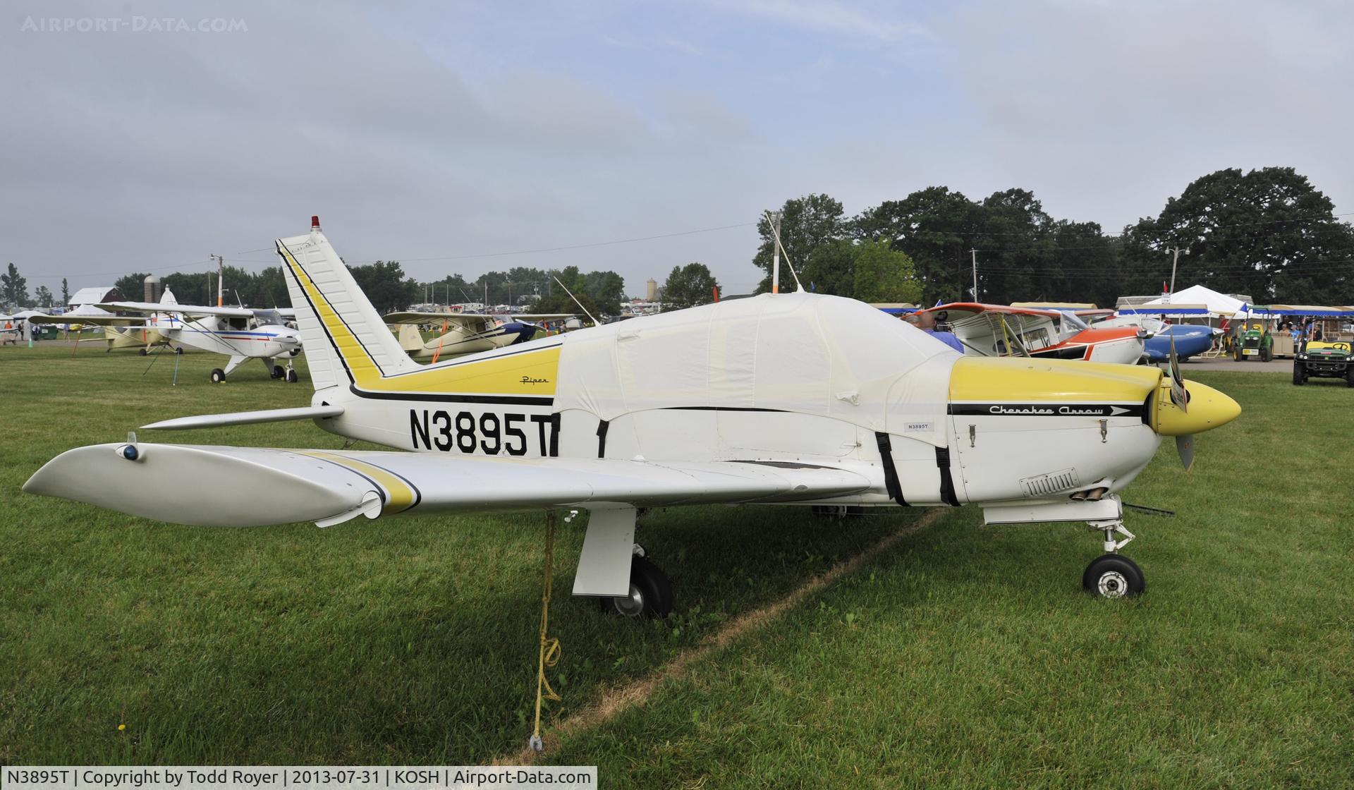 N3895T, 1967 Piper PA-28R-180 Cherokee Arrow C/N 28R-30224, Airventure 2013