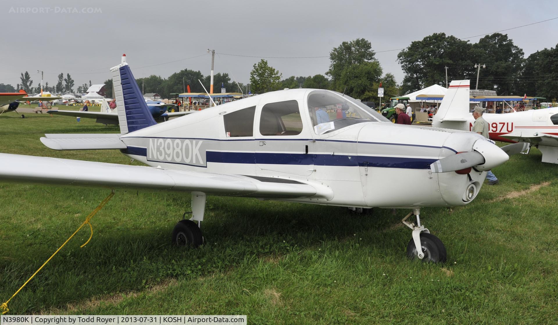 N3980K, 1967 Piper PA-28-140 C/N 28-23867, Airventure 2013