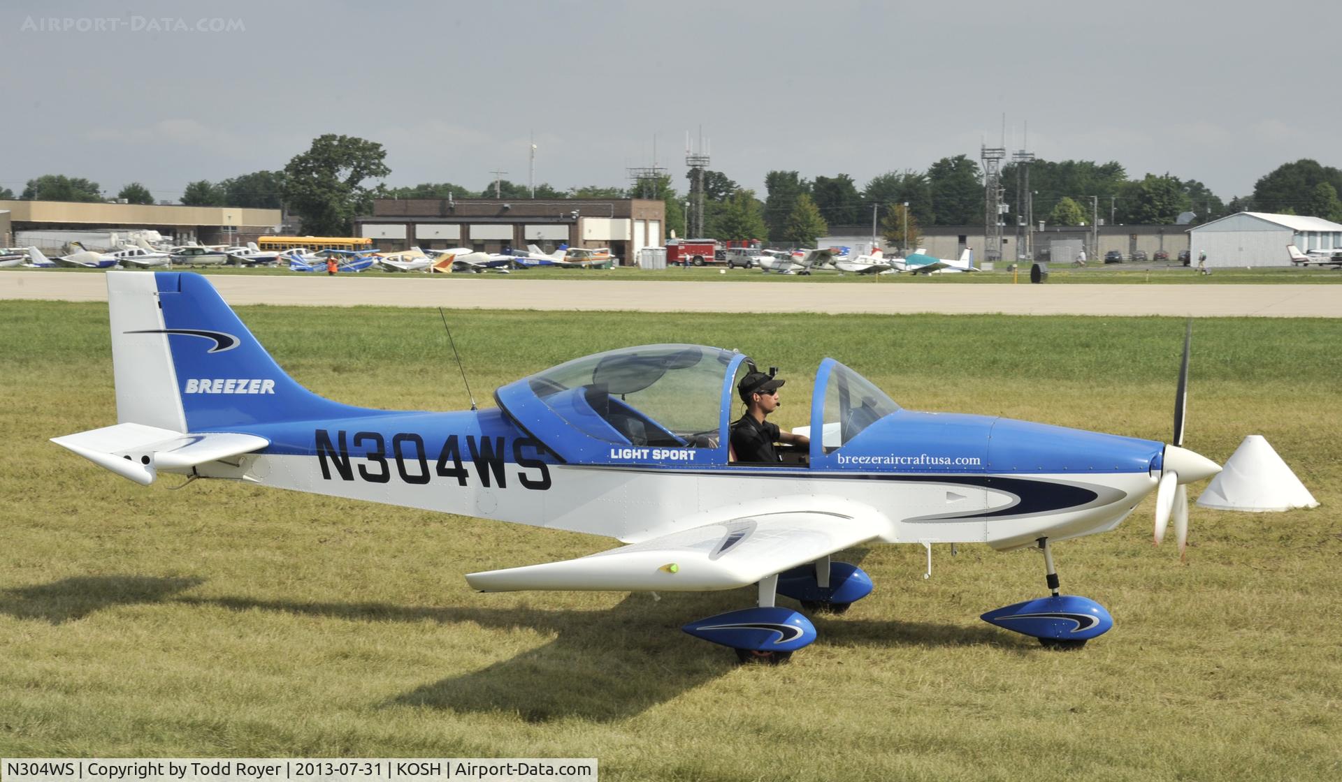 N304WS, 2008 Breezer Light Sport Aircraft C/N 007LSA, Airventure 2013