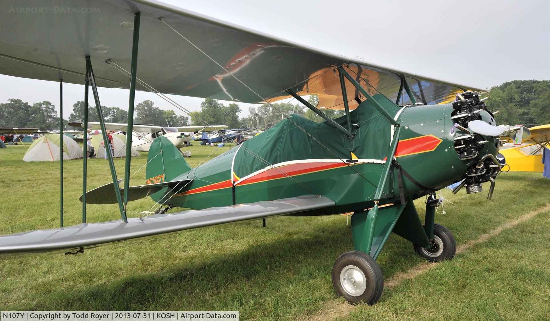 N107Y, 1930 Waco RNF C/N 3277, Airventure 2013