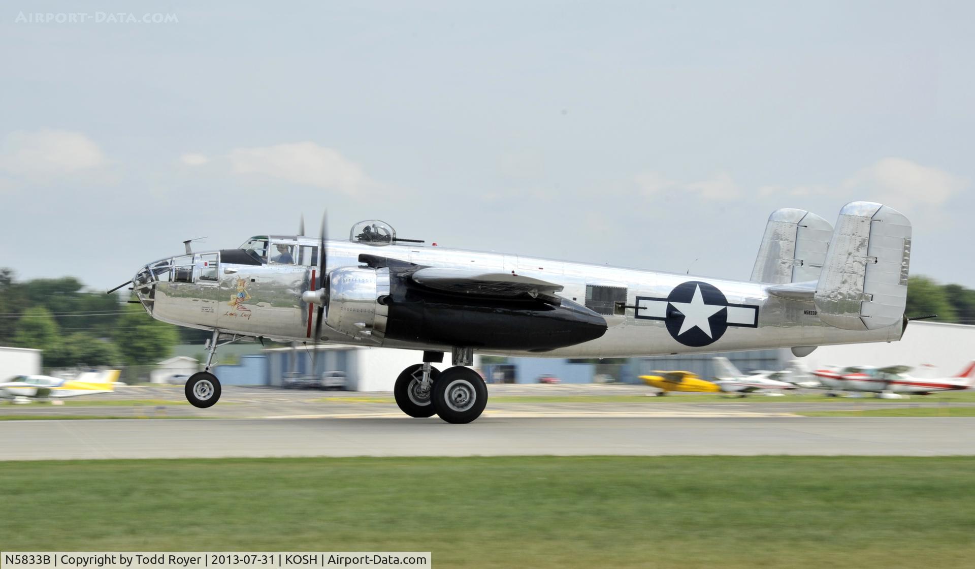 N5833B, 1945 North American B-25J Mitchell Mitchell C/N 108-47735, Airventure 2013