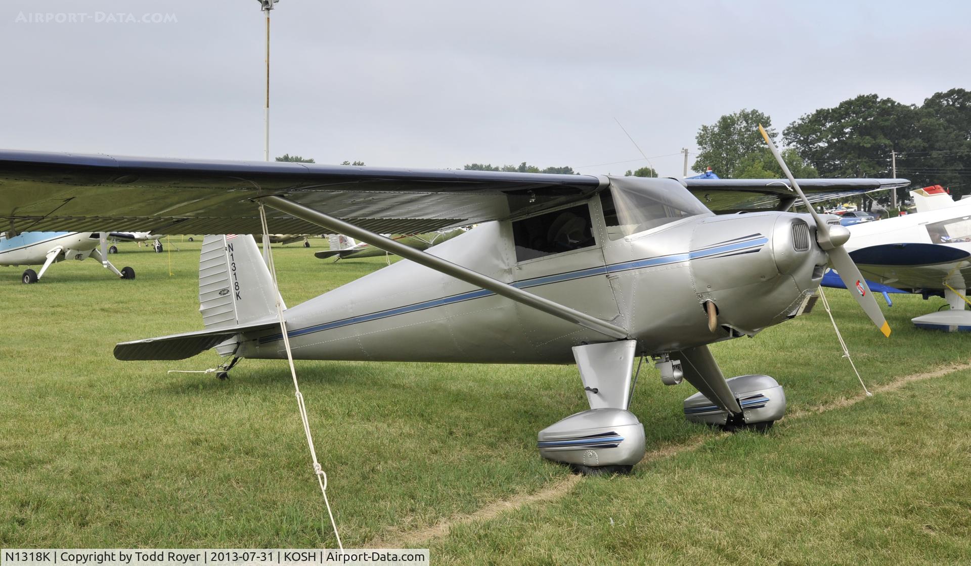 N1318K, 1947 Luscombe 8A C/N 4045, Airventure 2013