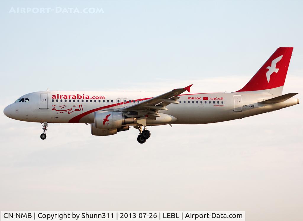 CN-NMB, 2009 Airbus A320-214 C/N 3833, Landing rwy 25R