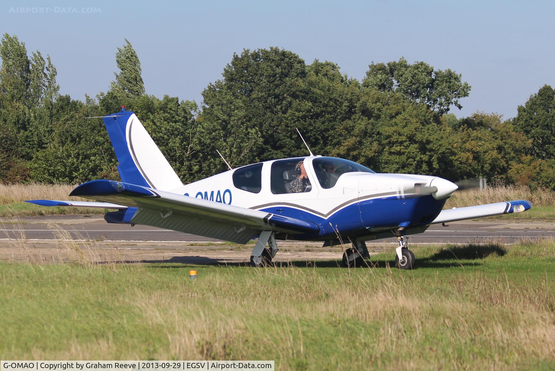 G-OMAO, 1983 Socata TB-20 Trinidad C/N 378, Just landed.