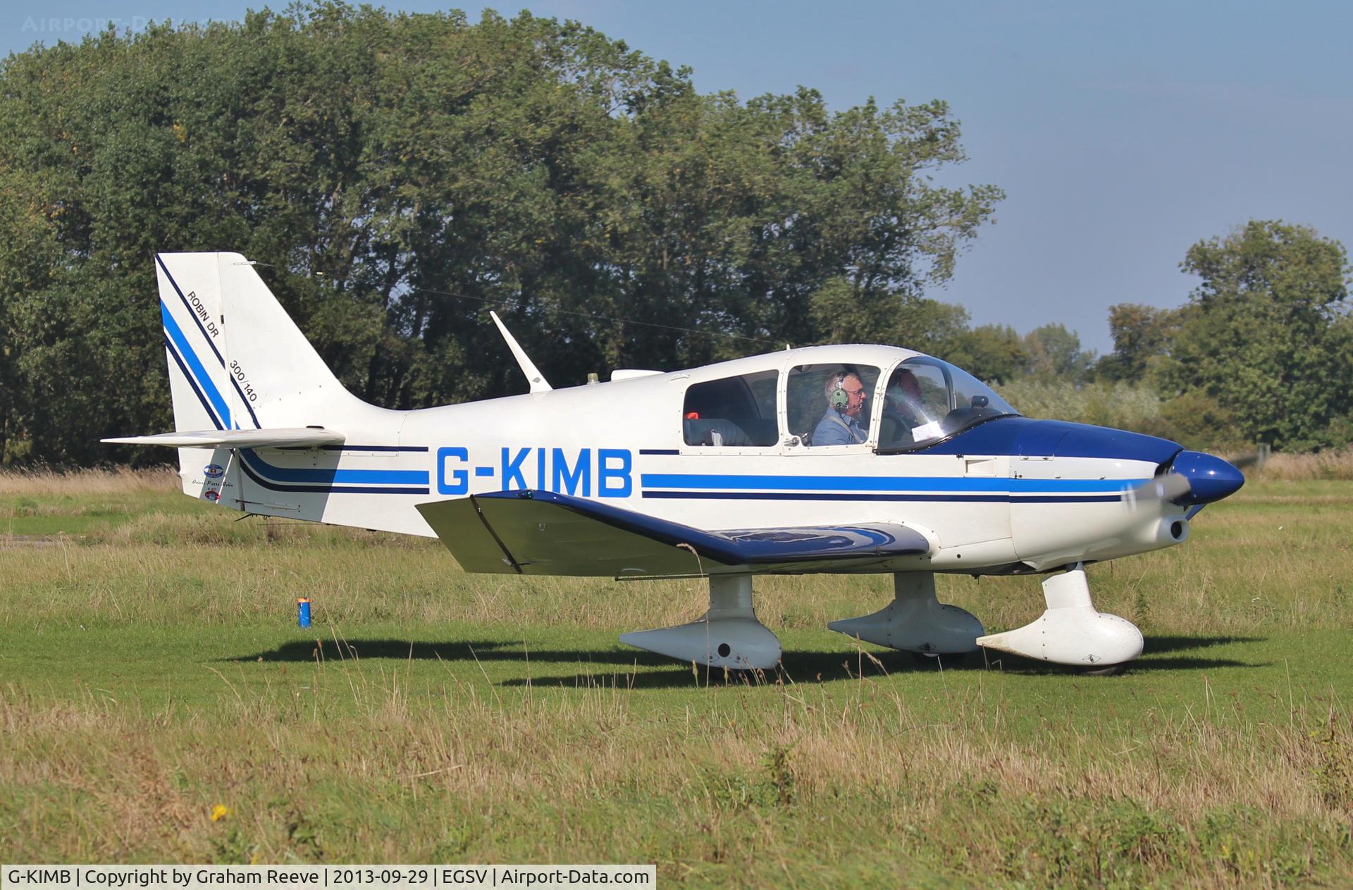 G-KIMB, 1970 Robin DR-300-140 C/N 470, Just landed.