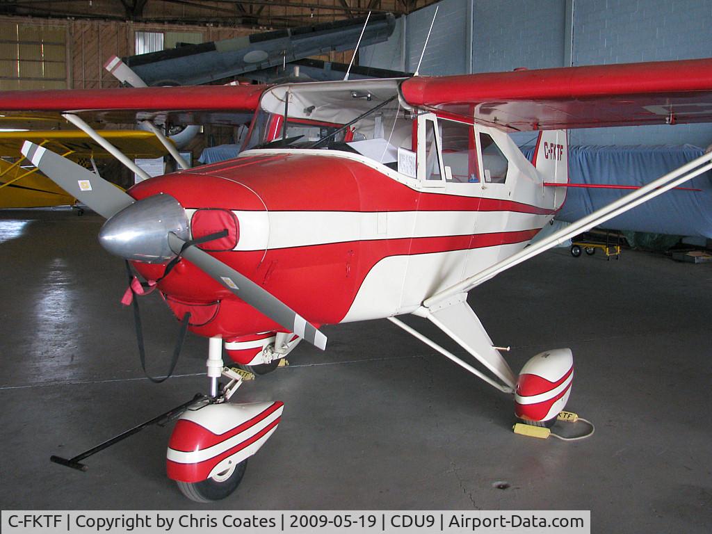 C-FKTF, 1957 Piper PA-22-150 C/N 22-4785, This good looking Piper Tri-Pacer was resting inside the airport's museum hangar.