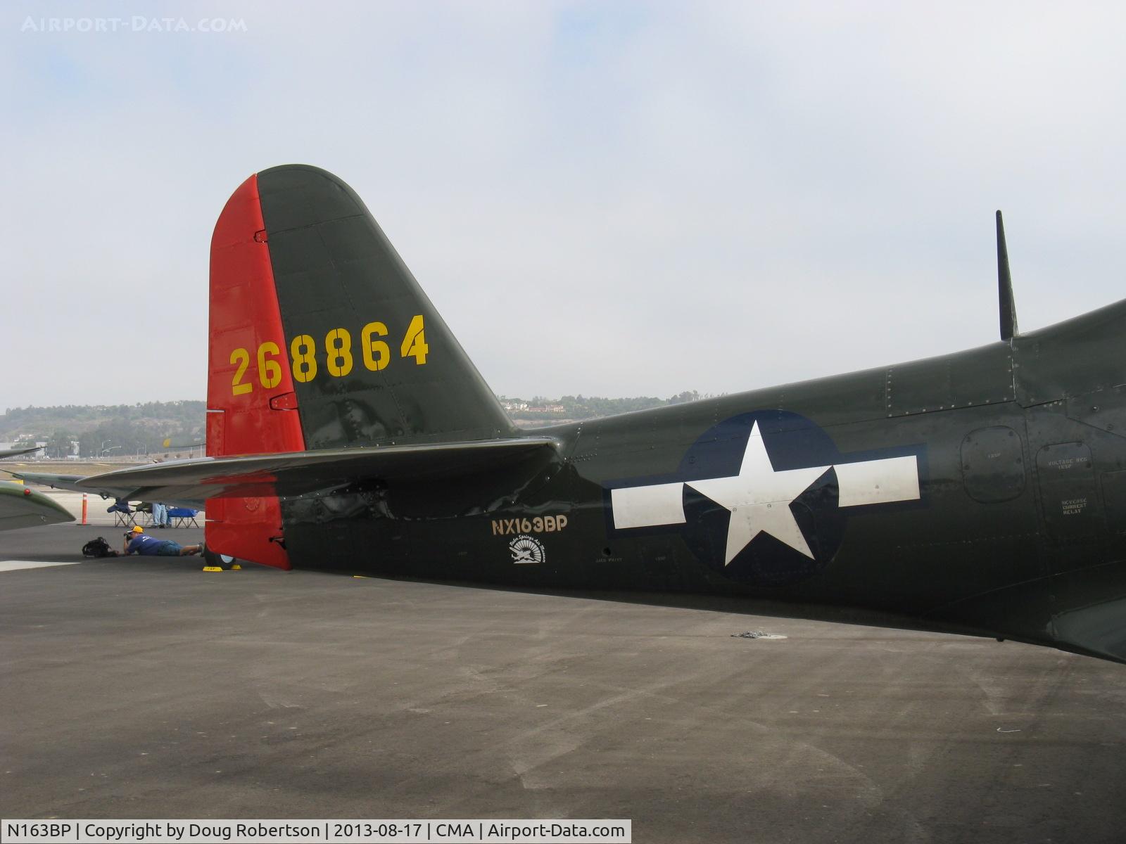 N163BP, 1945 Bell P-63C Kingcobra C/N 091263RP, 1945 Bell P-63C KINGCOBRA 'Pretty Polly', Allison V1710-93 1,325 Hp, Experimental class, tail