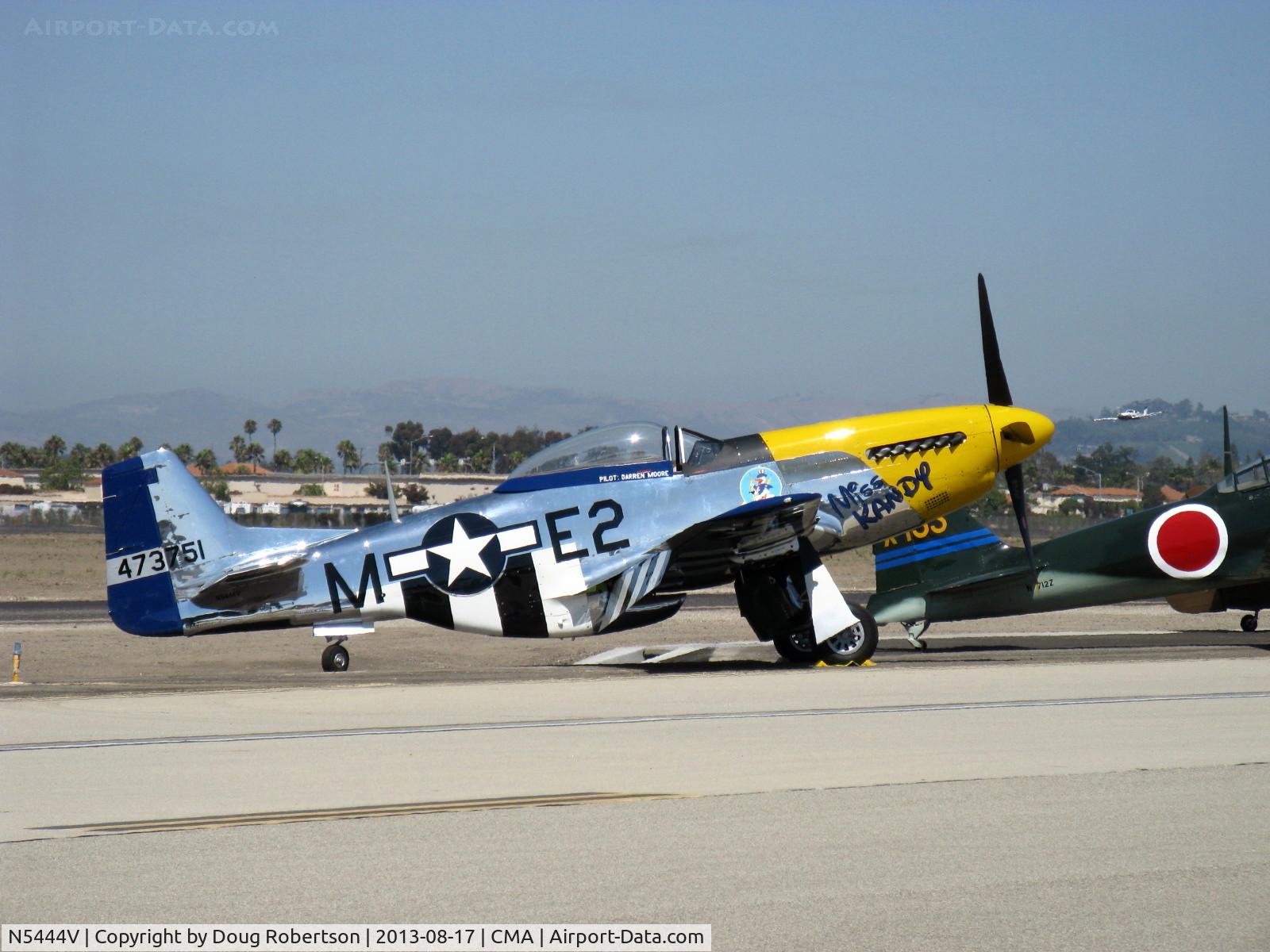 N5444V, 1944 North American F-51D-25-NA Mustang C/N 122-40291, 1944 North American F-51D MUSTANG 'Miss Kandy', Packard-Rolls V1650, Limited class warbird, on flight line