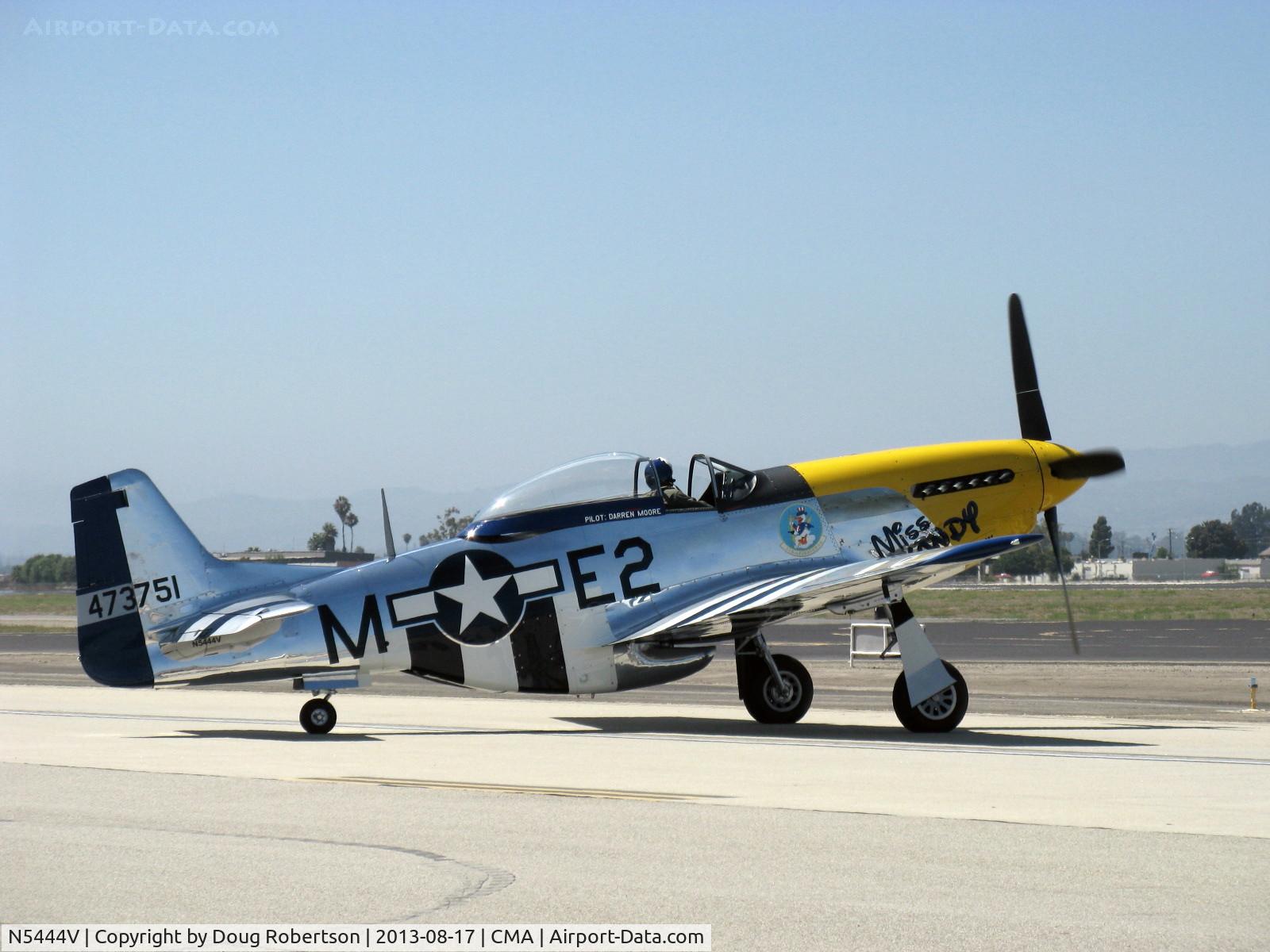 N5444V, 1944 North American F-51D-25-NA Mustang C/N 122-40291, 1944 North American F-51D MUSTANG 'Miss Kandy', Packard-Rolls V1650, Limited class, taxi