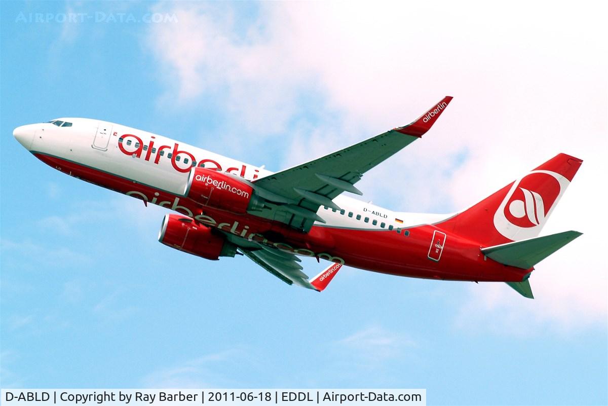 D-ABLD, 2008 Boeing 737-76J C/N 36117, Boeing 737-76J [36117] (Air Berlin) Dusseldorf~D 18/06/2011