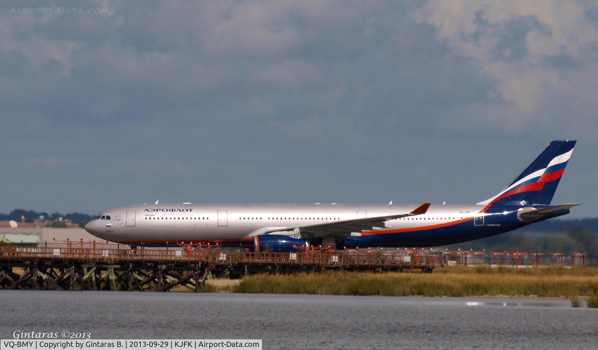 VQ-BMY, 2012 Airbus A330-343X C/N 1301, Just landed @ JFK on 22L