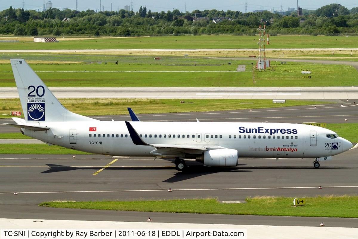 TC-SNI, 2005 Boeing 737-8FH C/N 29671, Boeing 737-8FH [29671] (SunExpress) Dusseldorf~D 18/06/2011