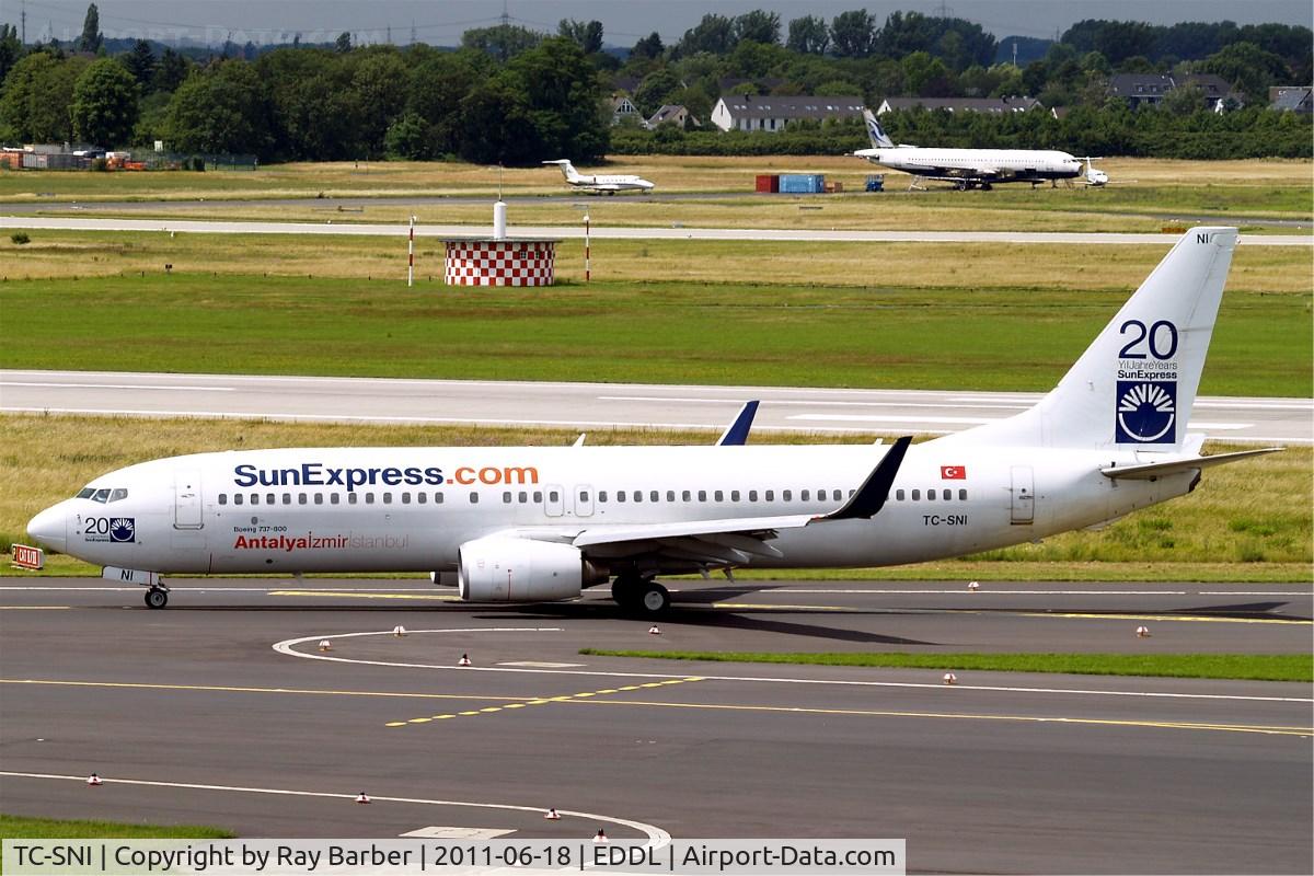 TC-SNI, 2005 Boeing 737-8FH C/N 29671, Boeing 737-8FH [29671] (SunExpress) Dusseldorf~D 18/06/2011