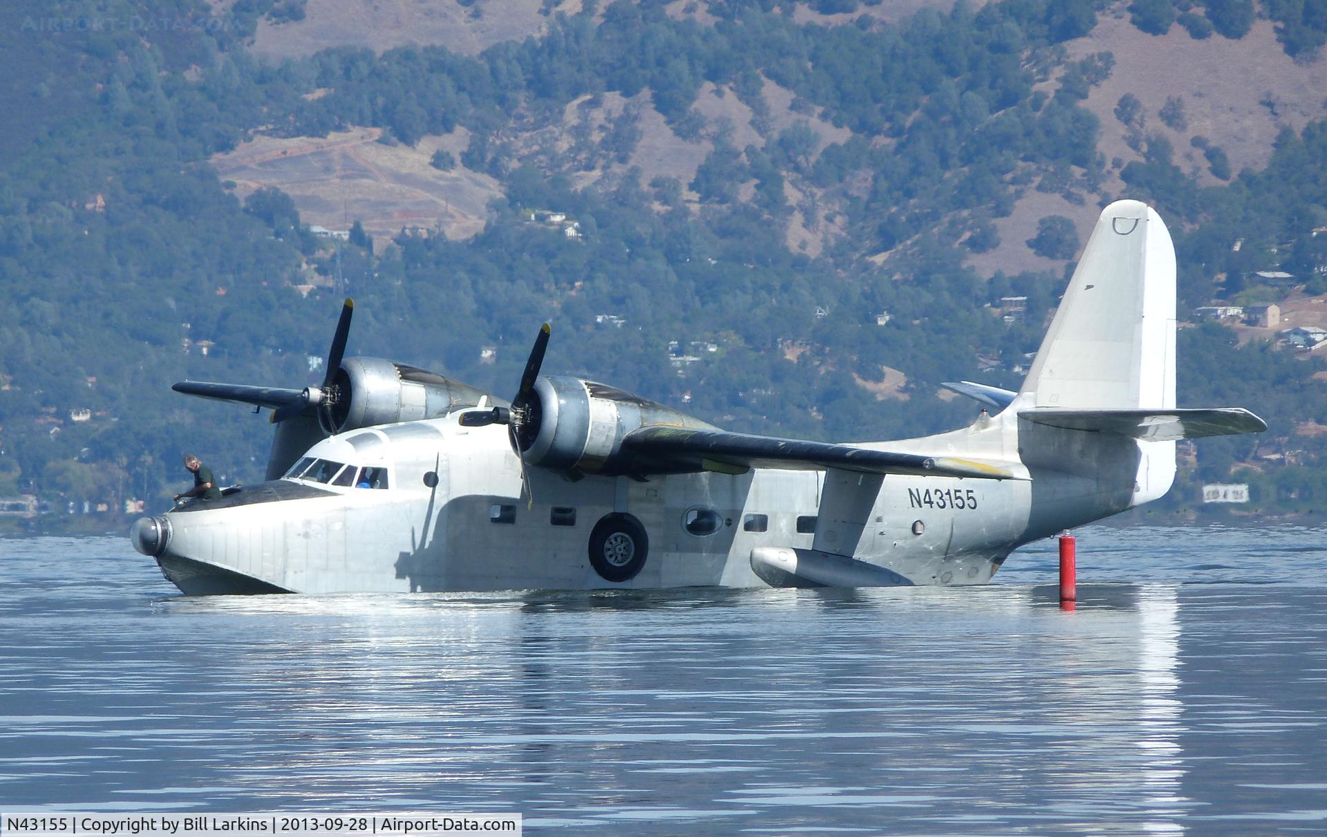 N43155, 1956 Grumman HU-16C (UF-1) Albatross C/N G-423, On Clear Lake, CA