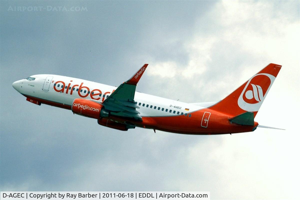 D-AGEC, 2009 Boeing 737-76J C/N 36118, Boeing 737-76J [36118] (Air Berlin) Dusseldorf~D 18/06/2011