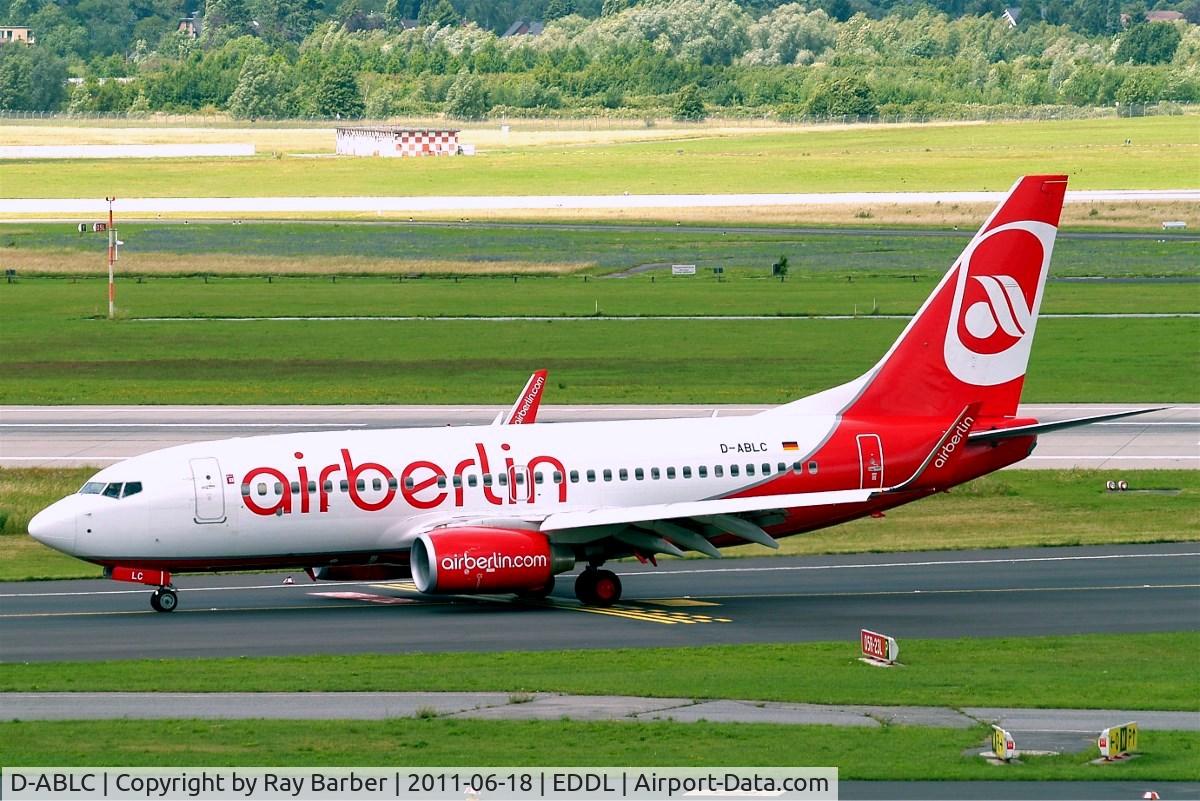D-ABLC, 2008 Boeing 737-76J C/N 36116, Boeing 737-86J [36116] (Air Berlin) Dusseldorf~D 18/06/2011