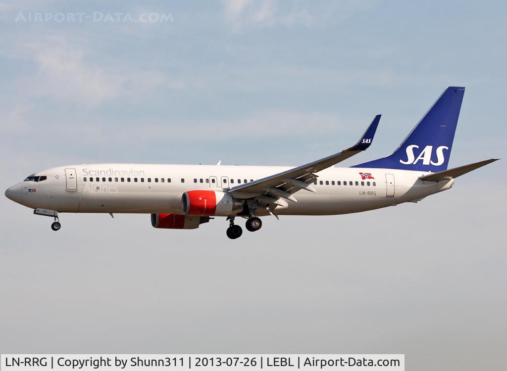 LN-RRG, 2008 Boeing 737-85P C/N 35708, Landing rwy 25R