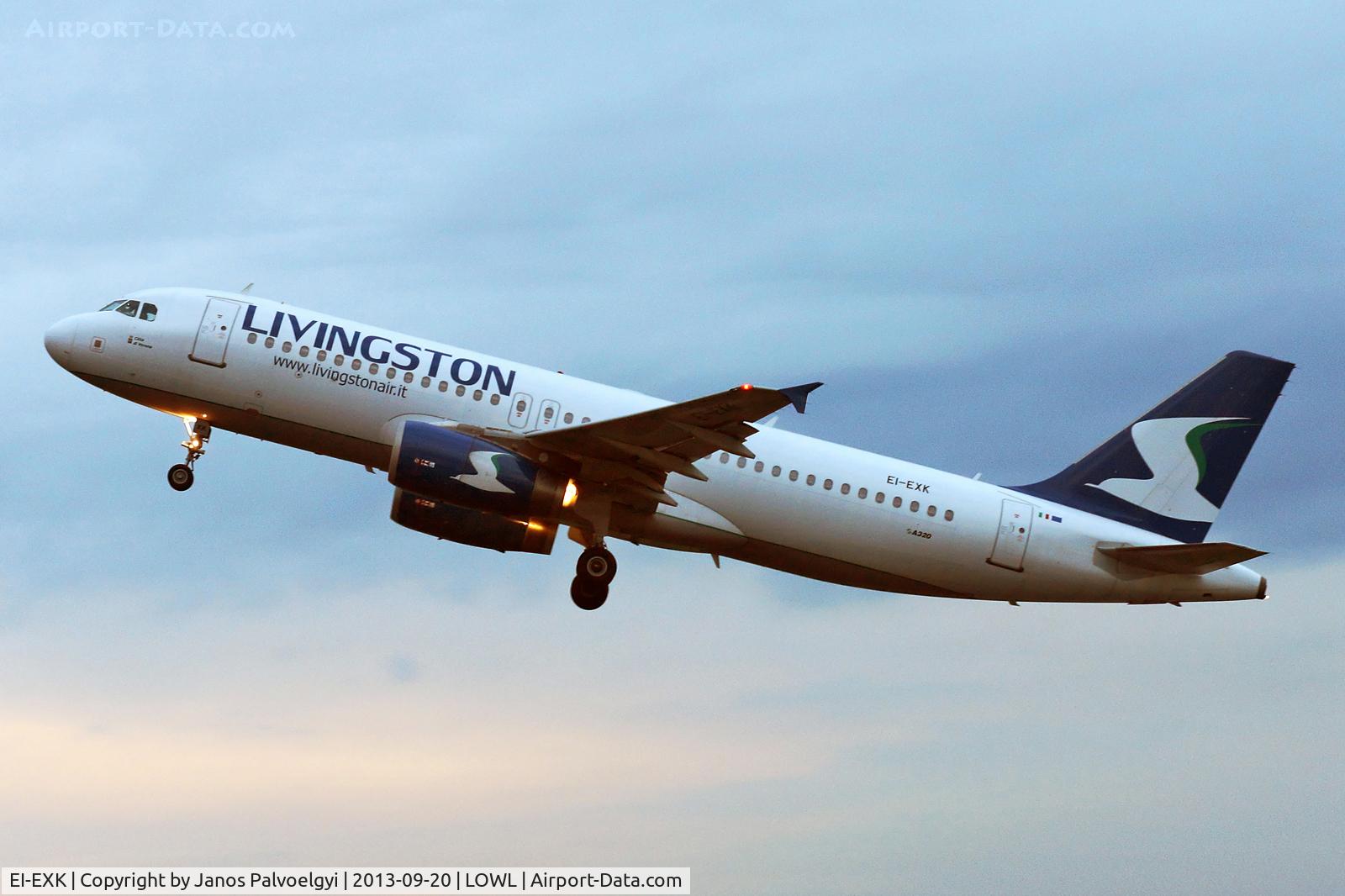 EI-EXK, 2005 Airbus A320-232 C/N 2502, Livingstone Air Airbus A320-232 take off in LOWL/LNZ
