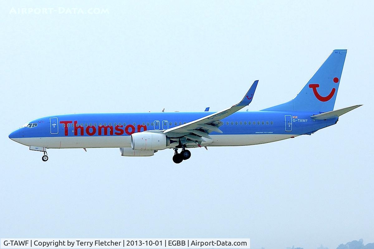 G-TAWF, 2012 Boeing 737-8K5 C/N 37244, 2012 Boeing 737-8K5(WL), c/n: 37244