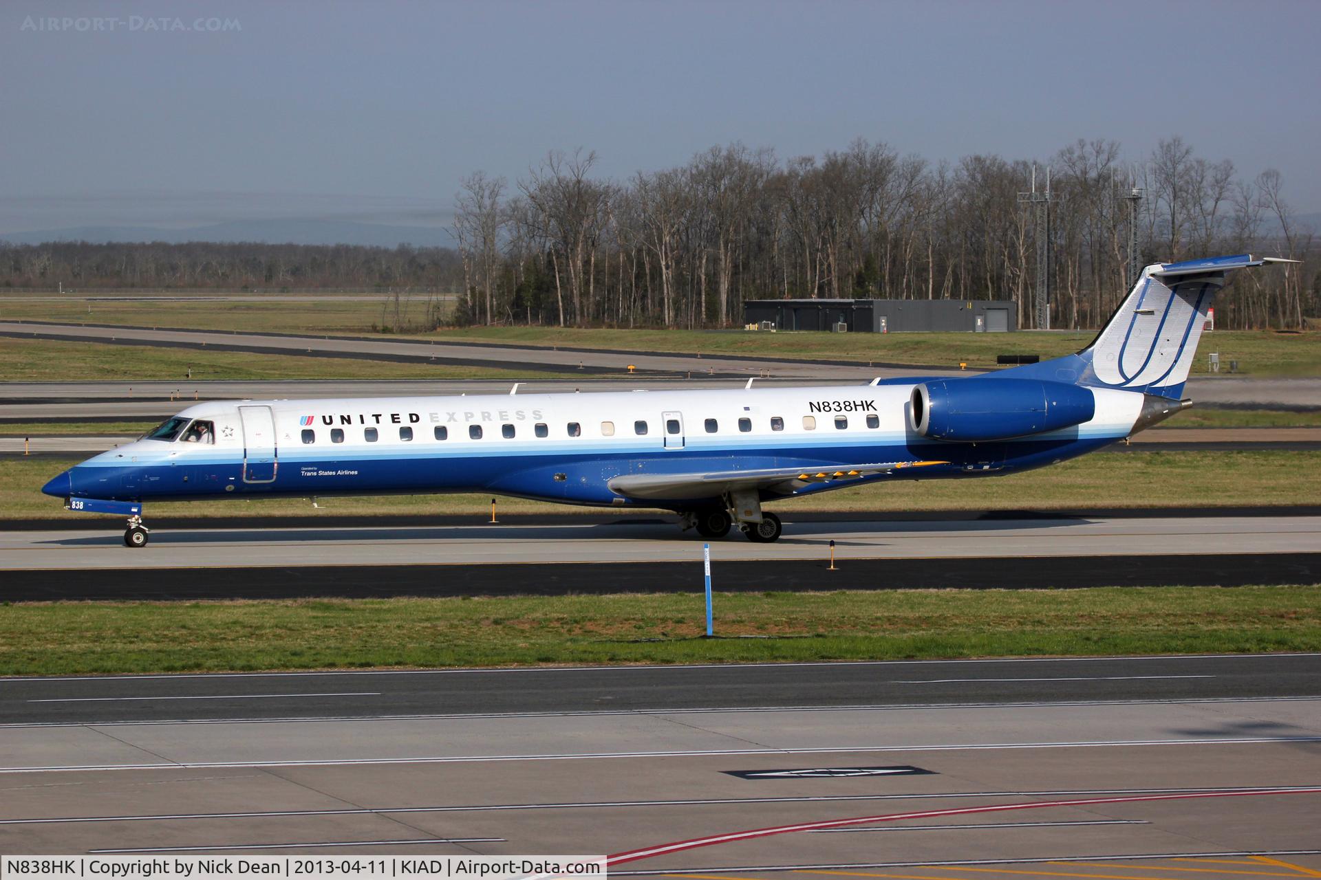 N838HK, 2000 Embraer ERJ-145LR (EMB-145LR) C/N 145321, KIAD/IAD
